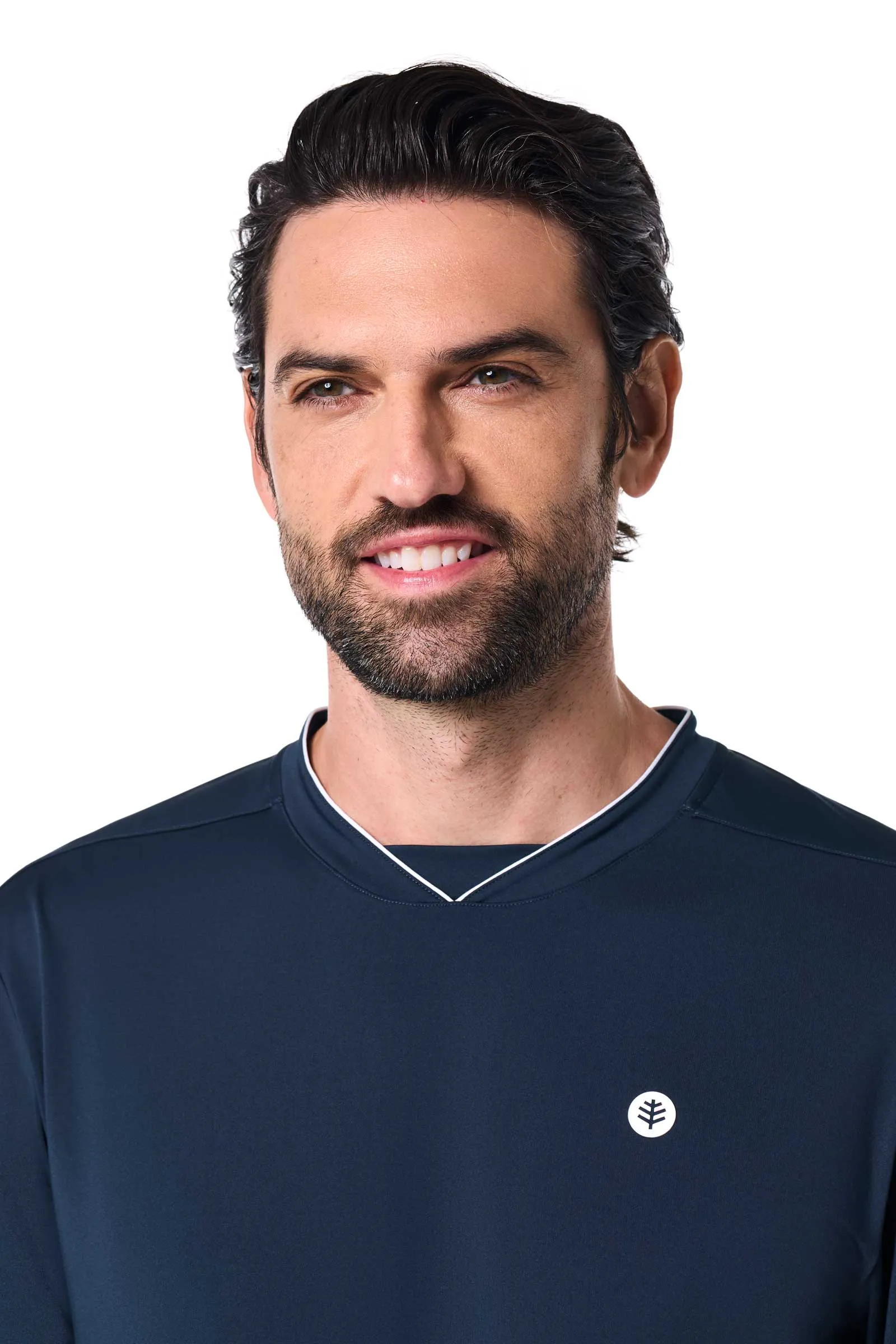 Men's Tiebreaker Long Sleeve Tee | Navy