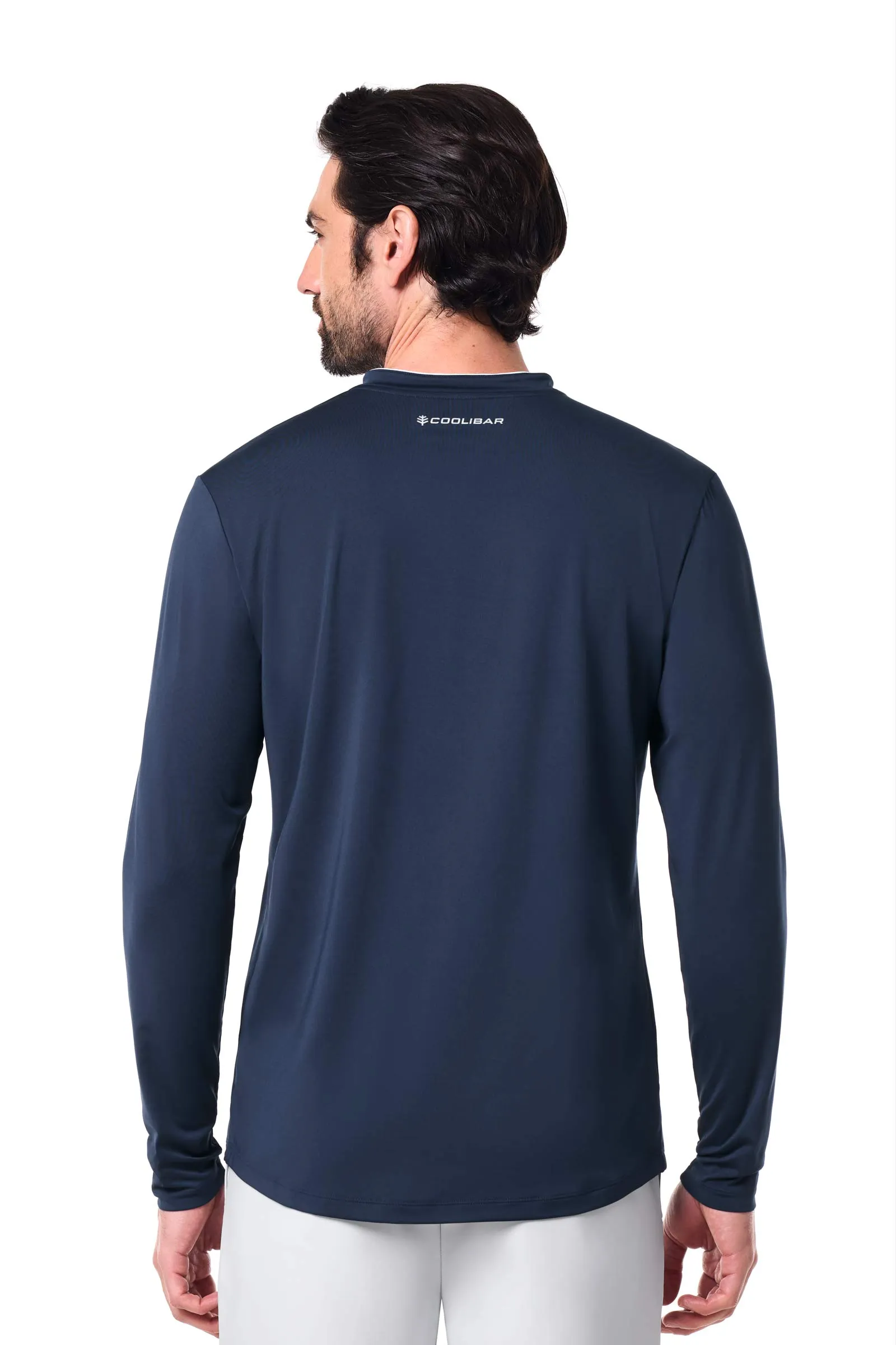 Men's Tiebreaker Long Sleeve Tee | Navy