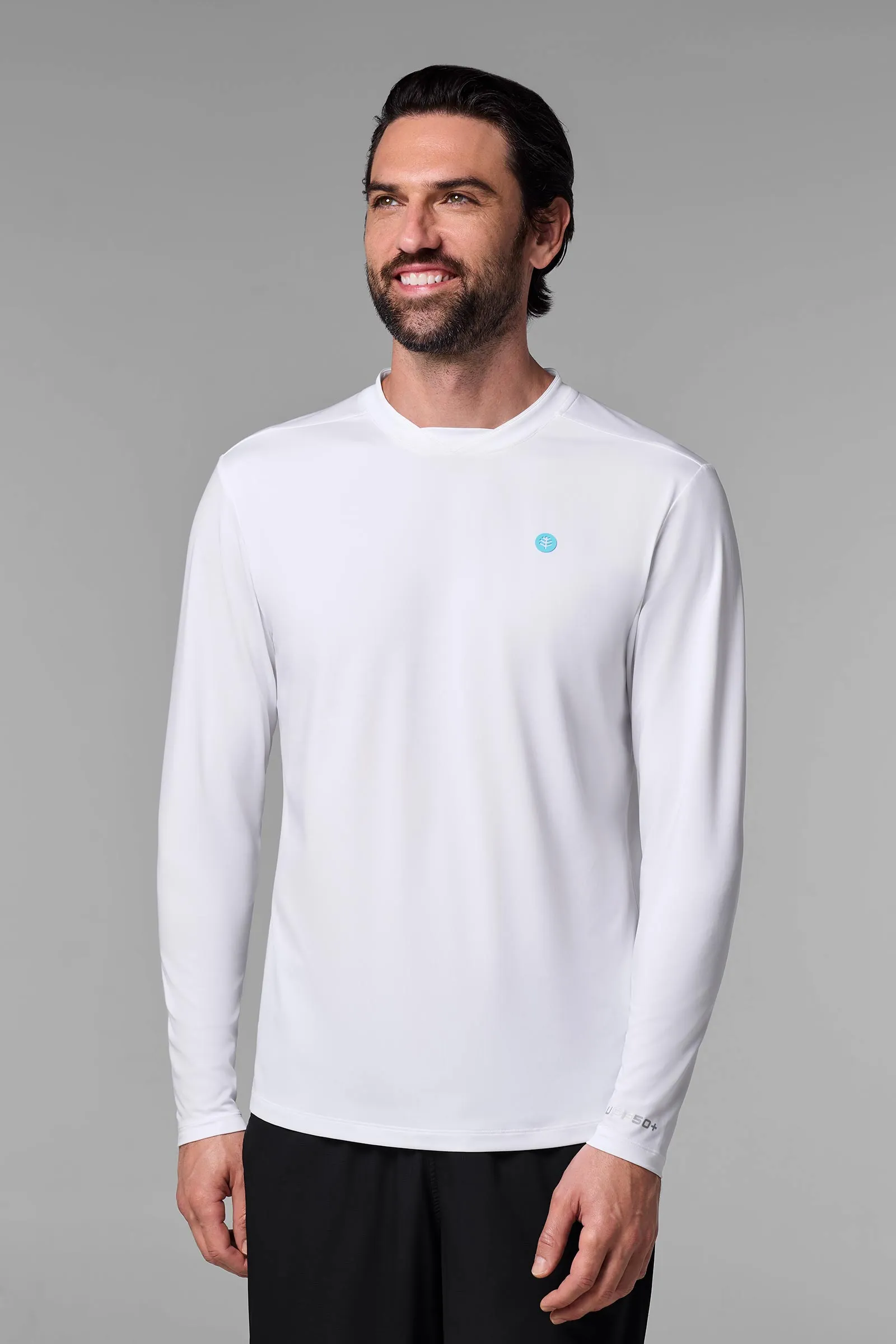 Men's Tiebreaker Long Sleeve Tee | White
