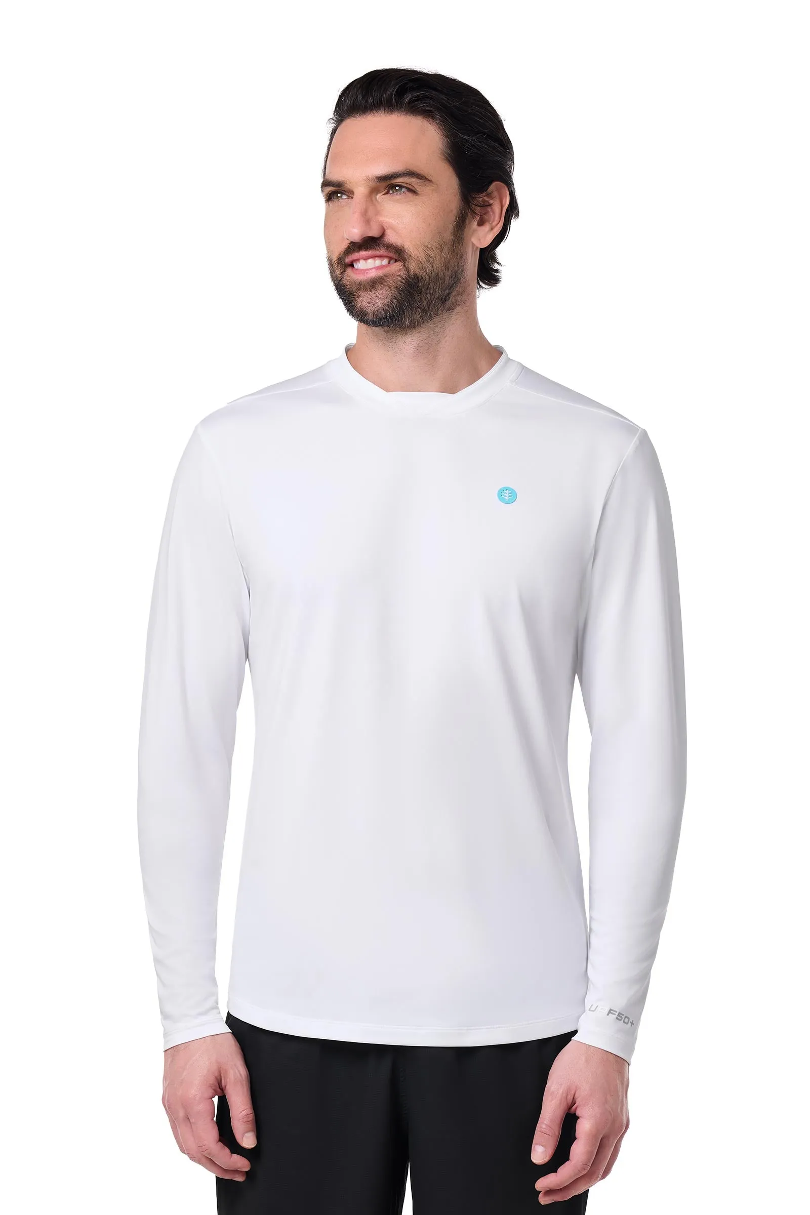 Men's Tiebreaker Long Sleeve Tee | White