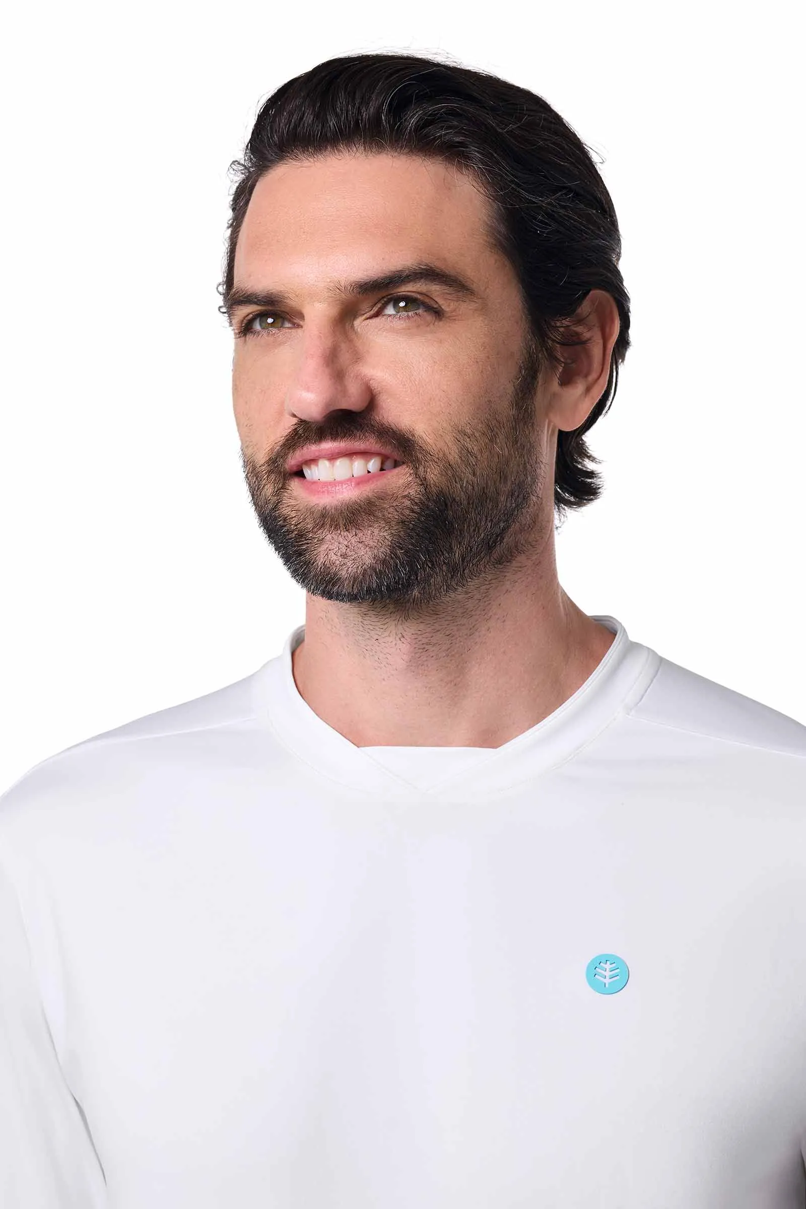 Men's Tiebreaker Long Sleeve Tee | White