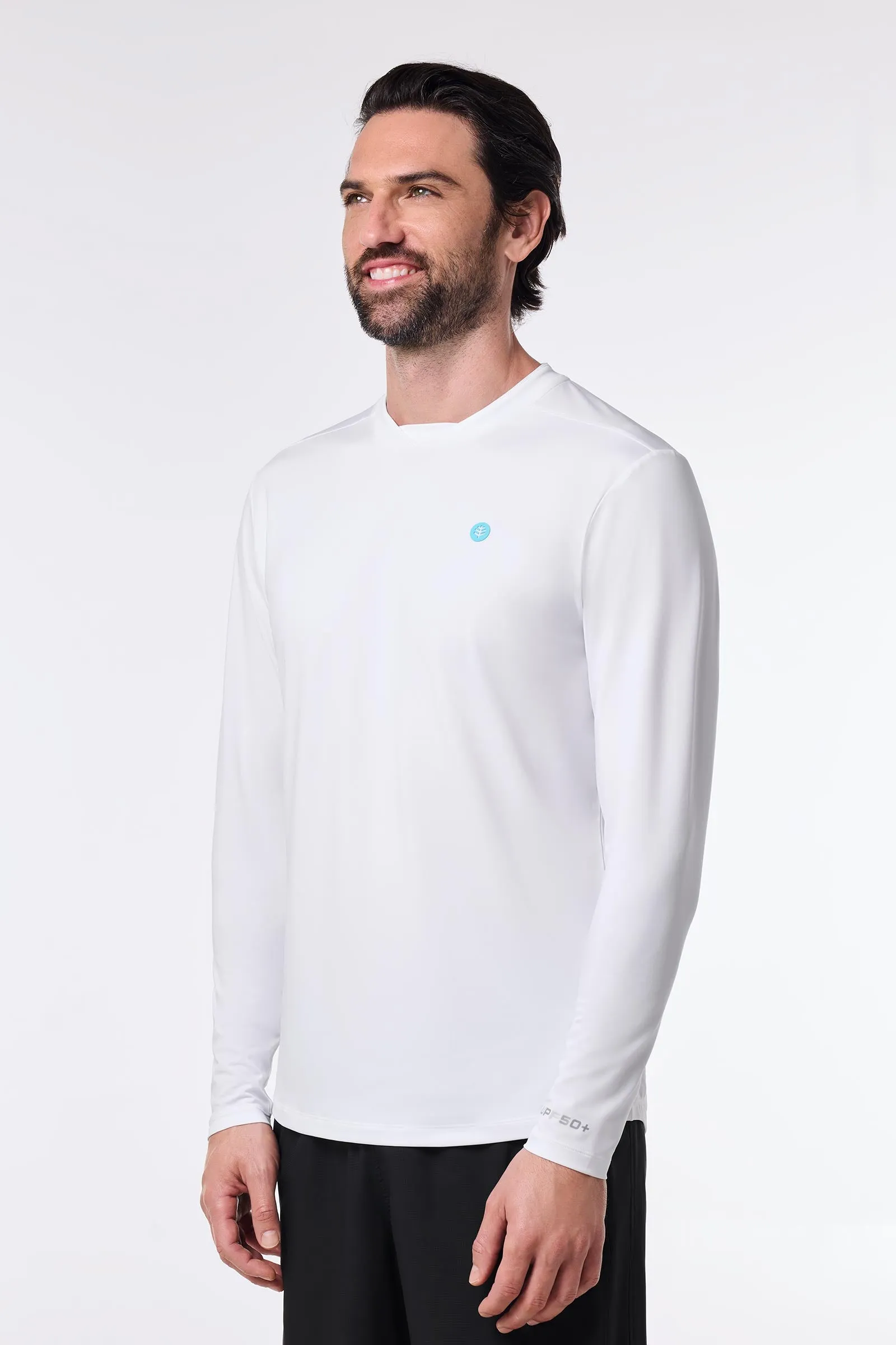 Men's Tiebreaker Long Sleeve Tee | White