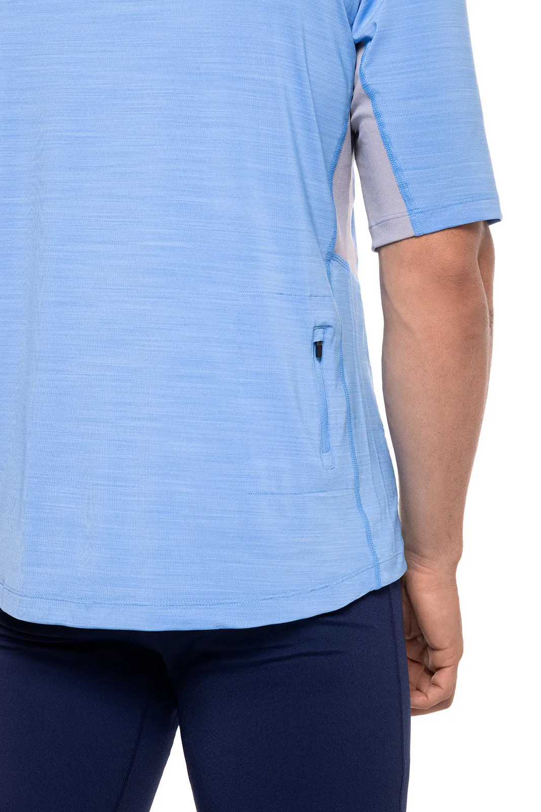 Men's Ultimate Short Sleeve Rash Guard | Surf Blue Line
