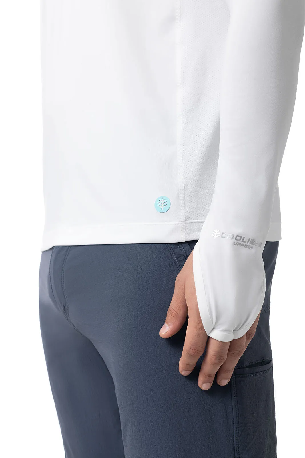 Men's Vented Andros Fishing Hoodie | White
