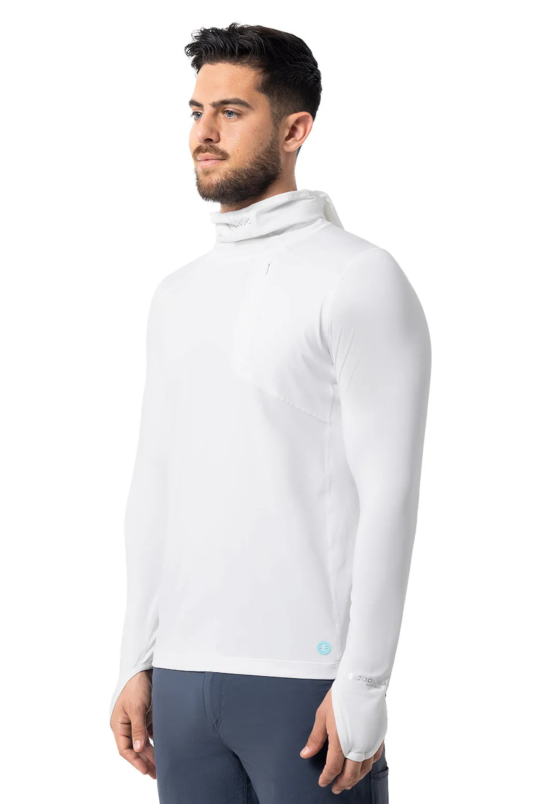 Men's Vented Andros Fishing Hoodie | White