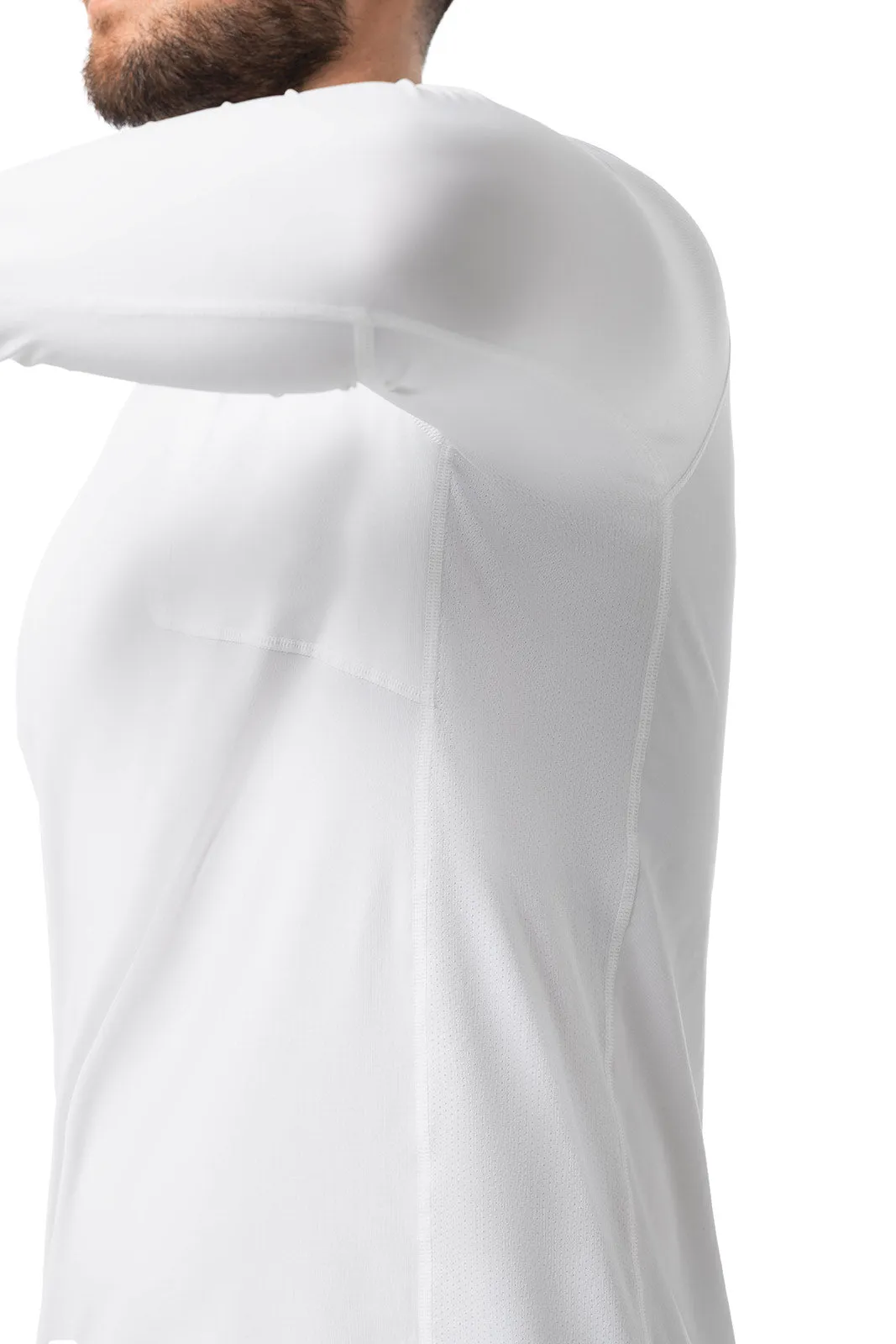 Men's Vented Andros Fishing Hoodie | White