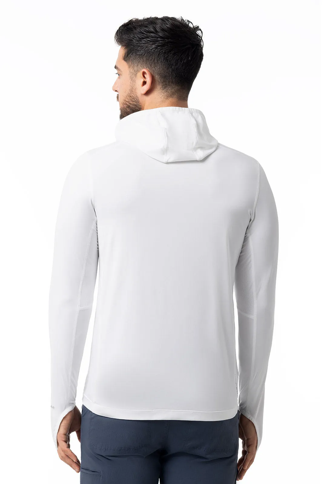 Men's Vented Andros Fishing Hoodie | White