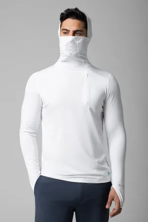 Men's Vented Andros Fishing Hoodie | White