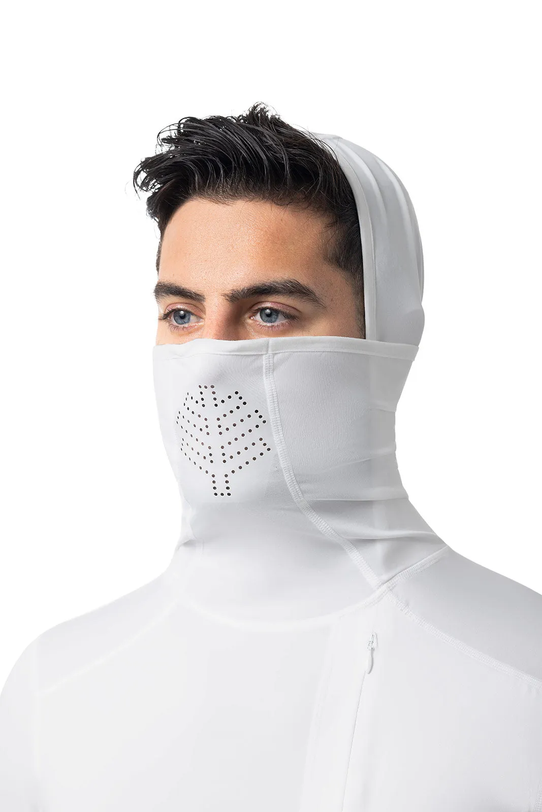 Men's Vented Andros Fishing Hoodie | White