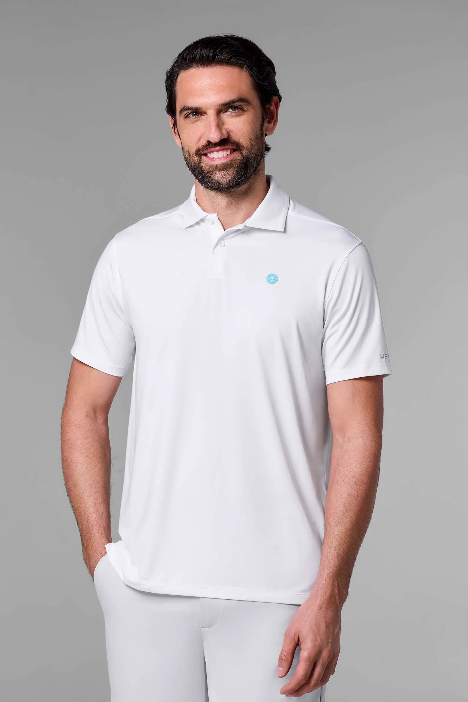 Men's Victory Lap Short Sleeve Polo | White