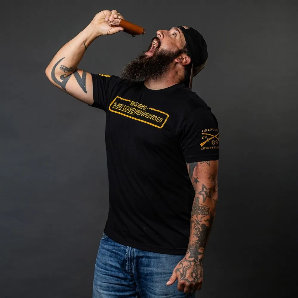 Needs Supervision T-Shirt - Black