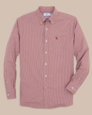 Oklahoma Sooners Gingham Button Down Shirt