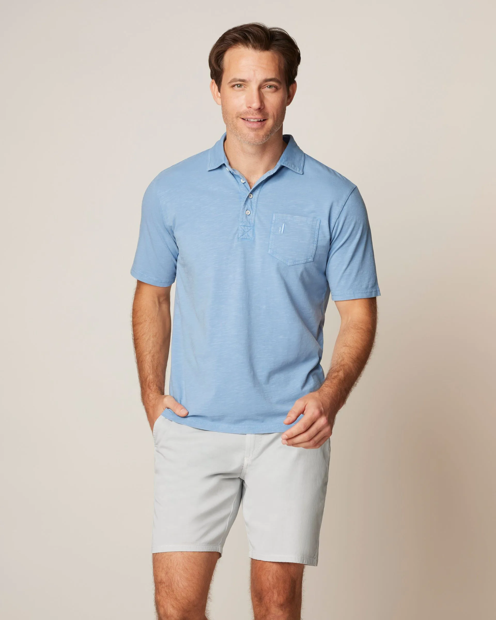 Original 4-Button Polo - Coastal Wash