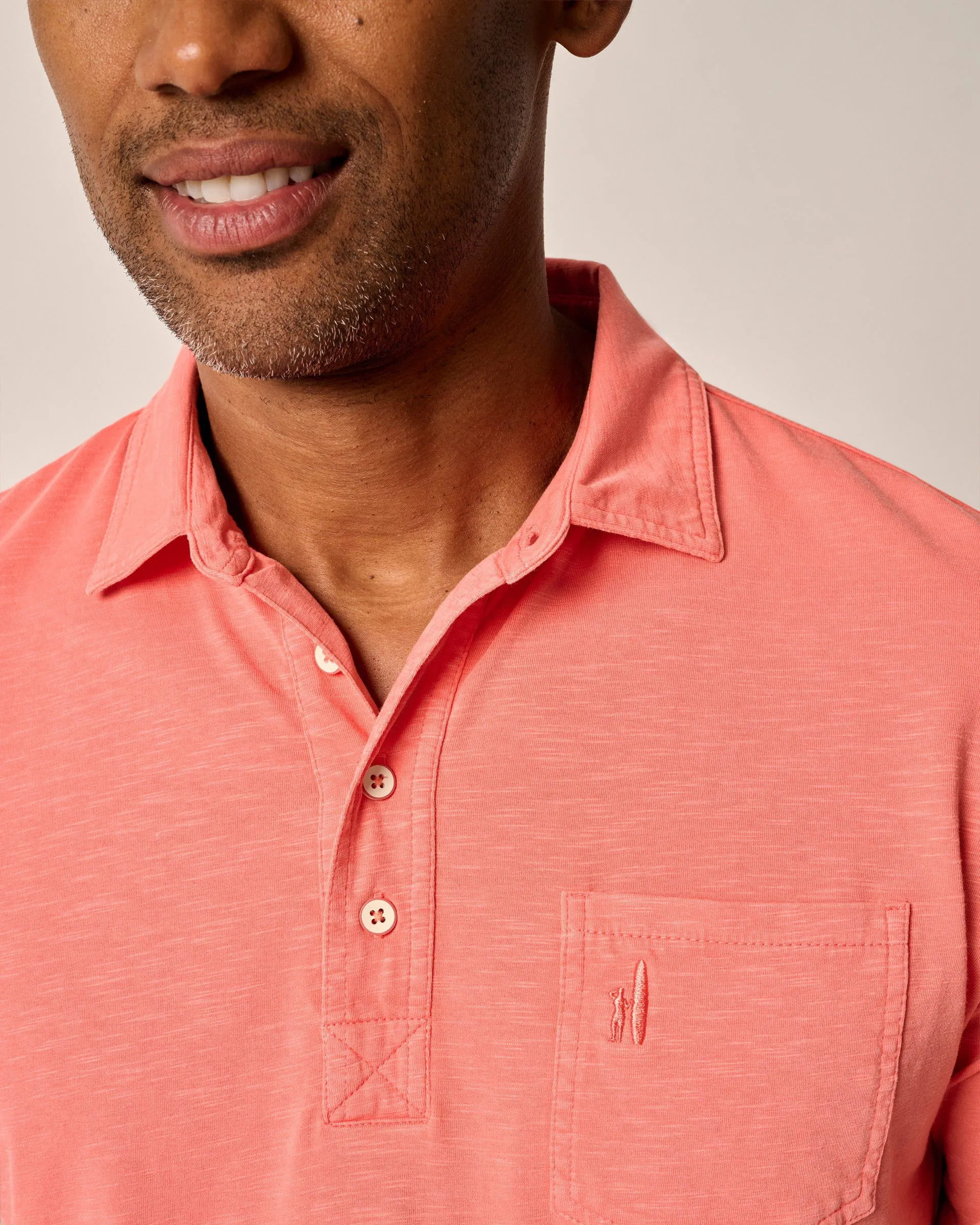 Original 4-Button Polo - Coastal Wash