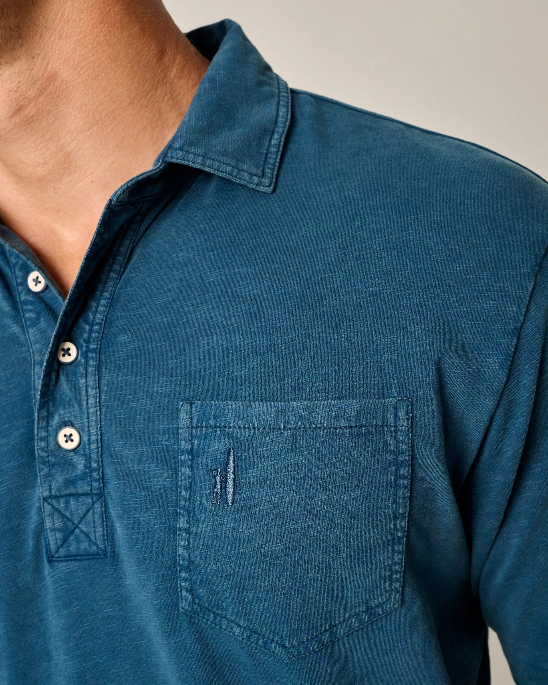 Original 4-Button Polo - Coastal Wash