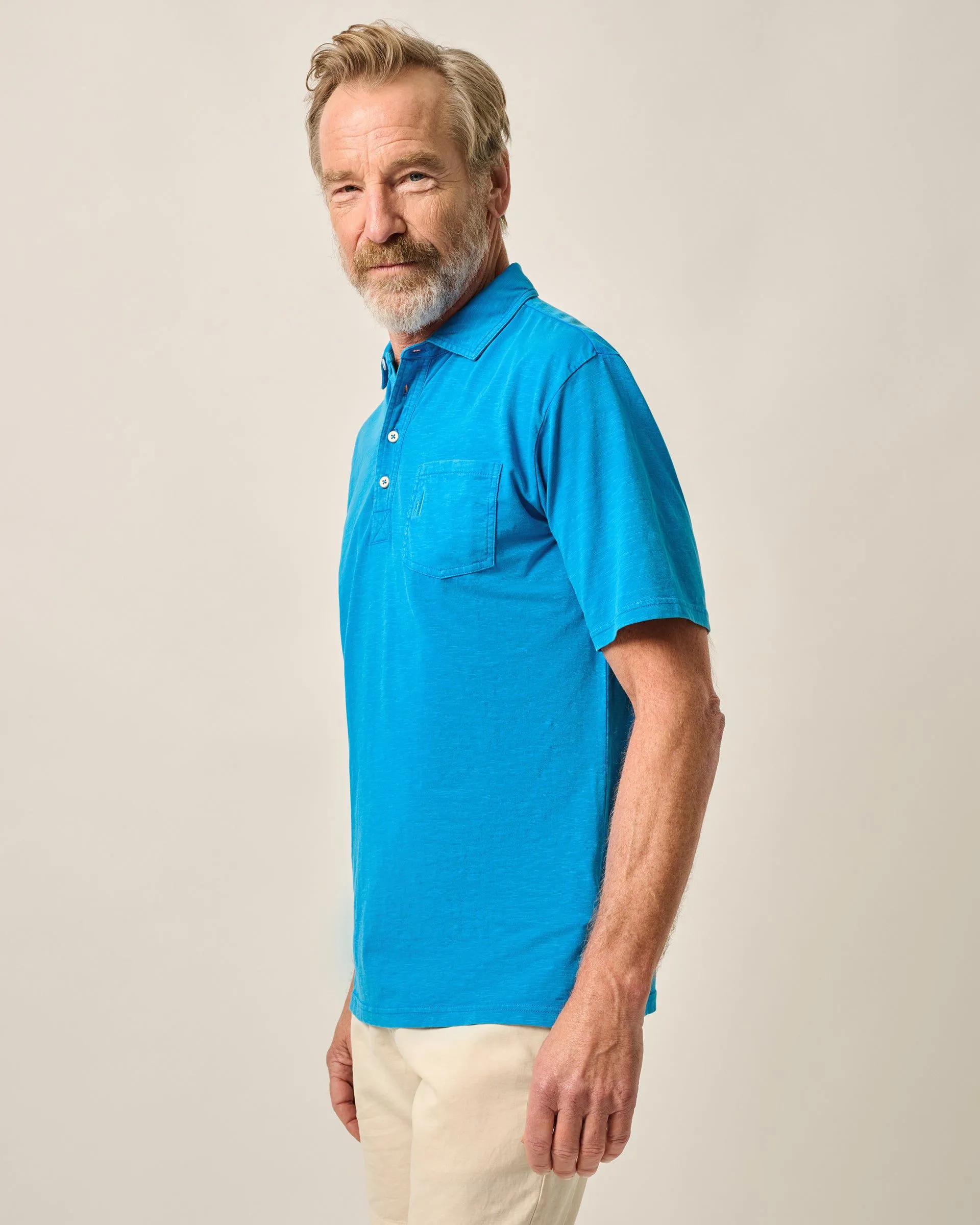 Original 4-Button Polo - Coastal Wash