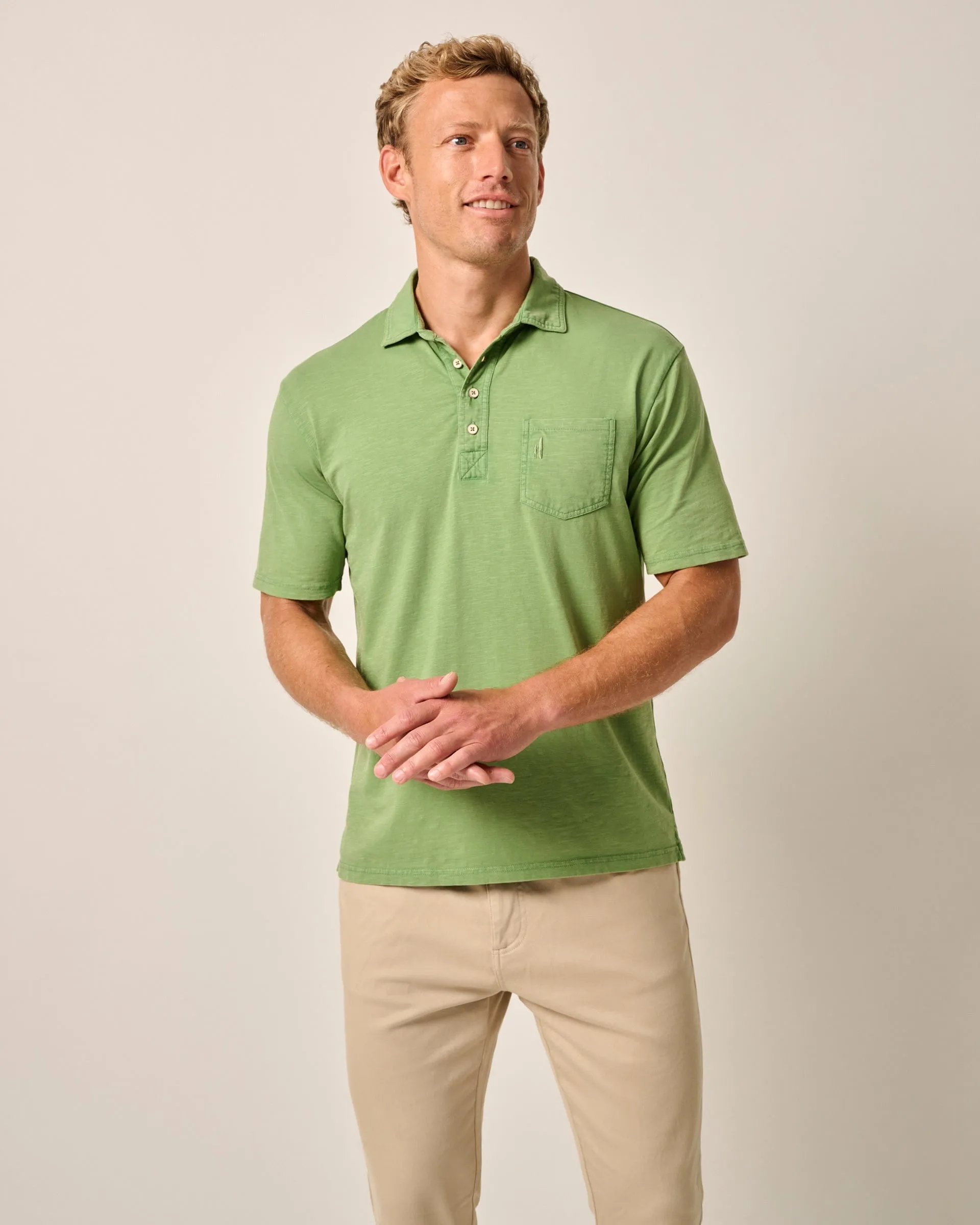 Original 4-Button Polo - Coastal Wash