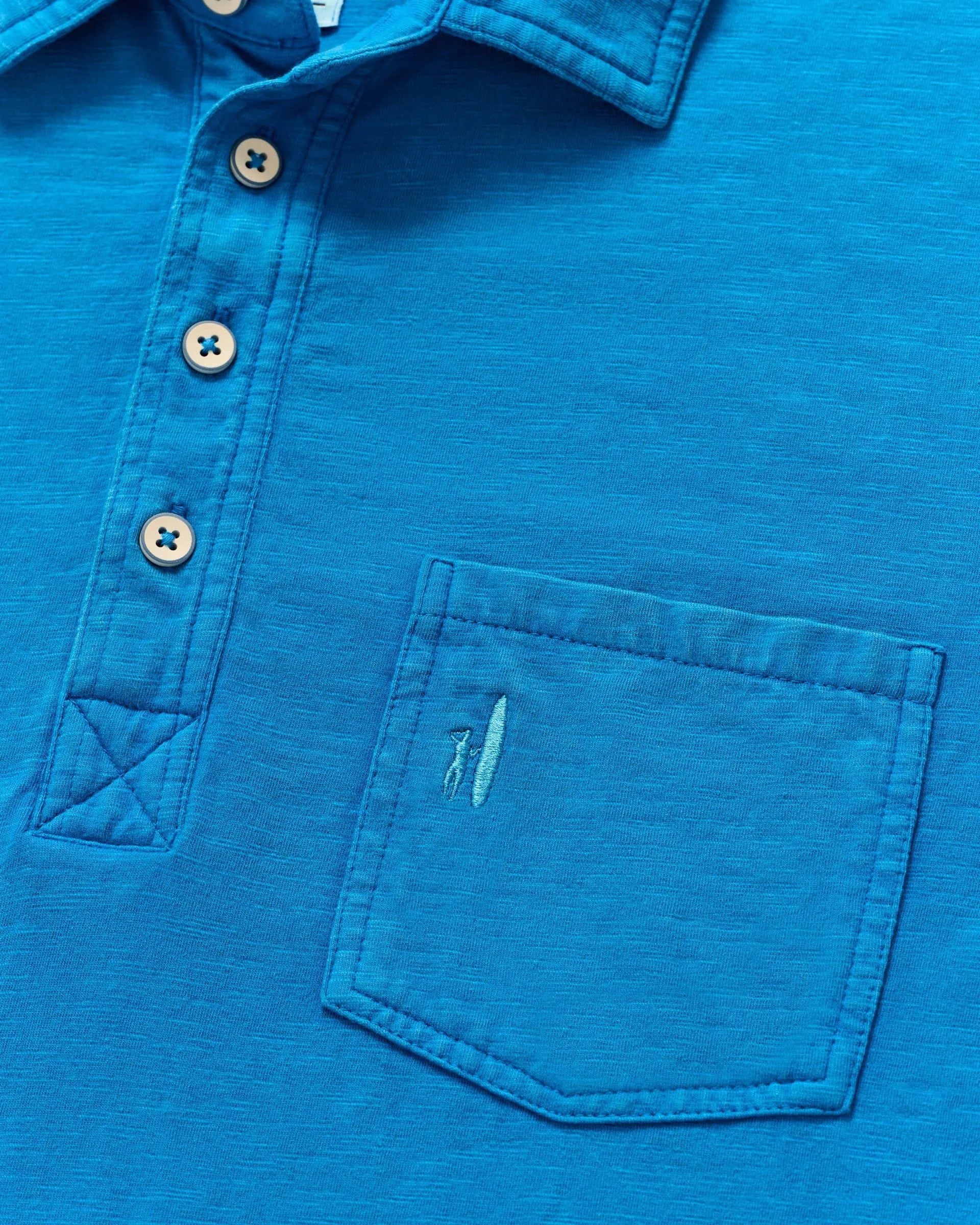 Original 4-Button Polo - Coastal Wash