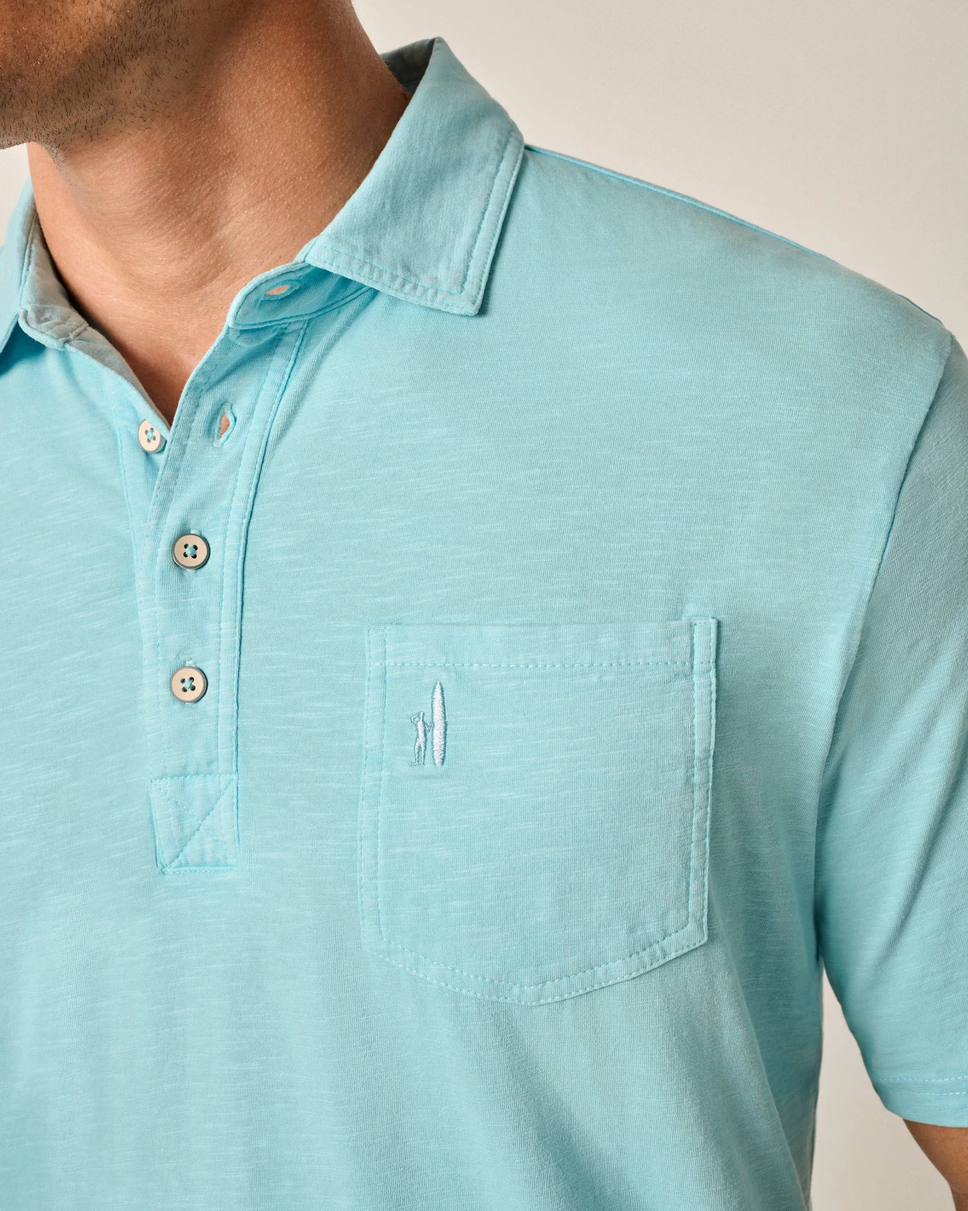 Original 4-Button Polo - Coastal Wash