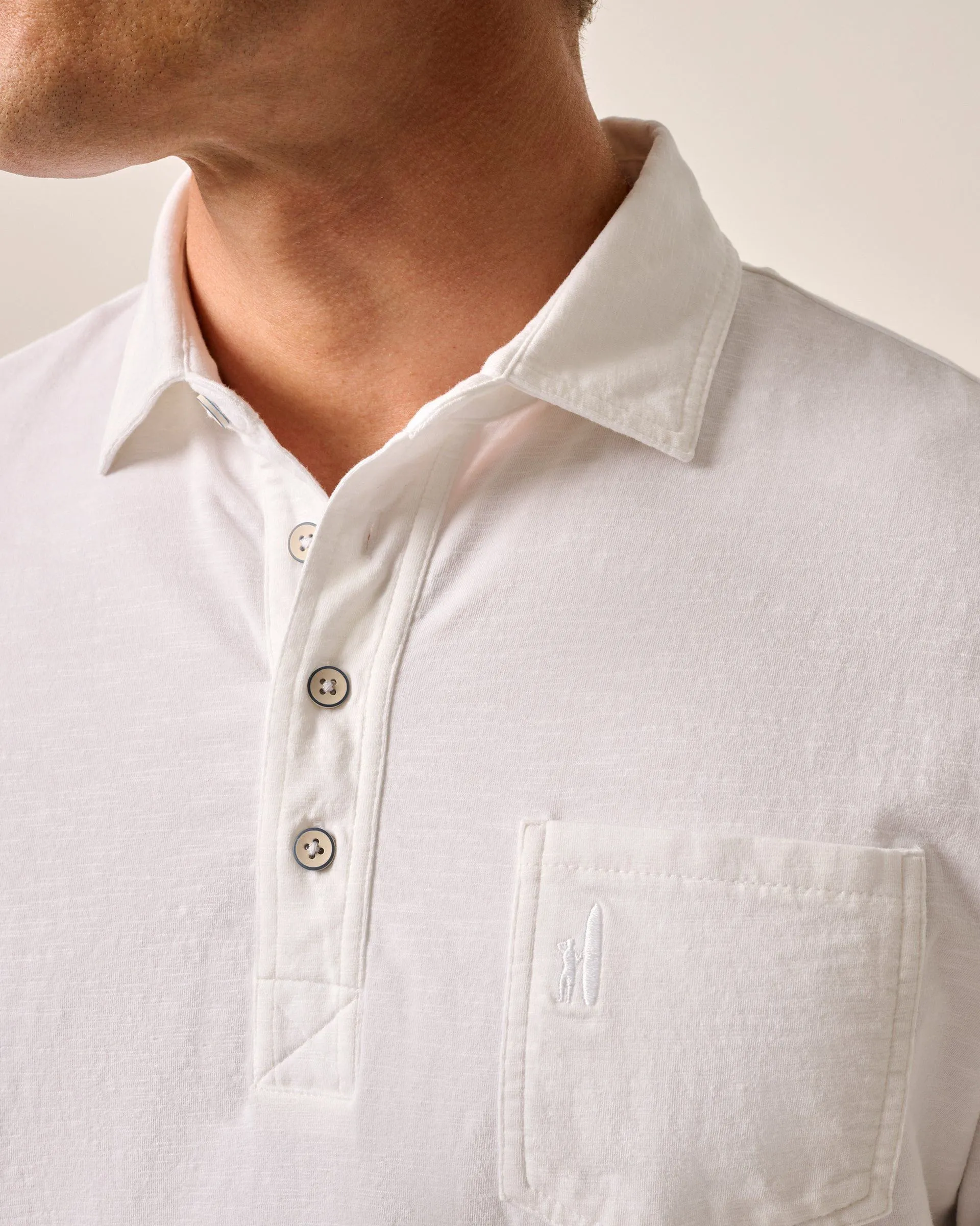 Original 4-Button Polo - Coastal Wash