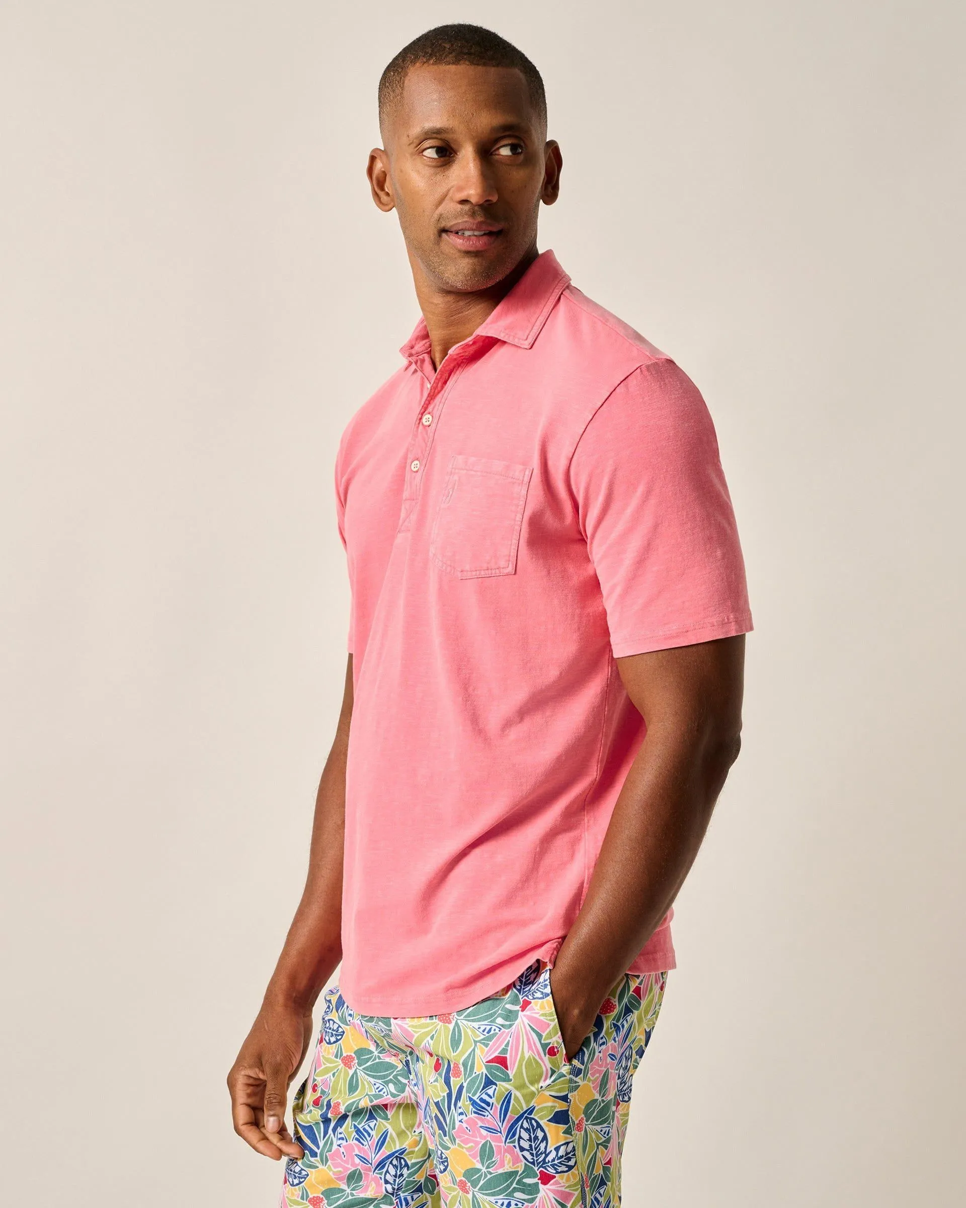 Original 4-Button Polo - Coastal Wash