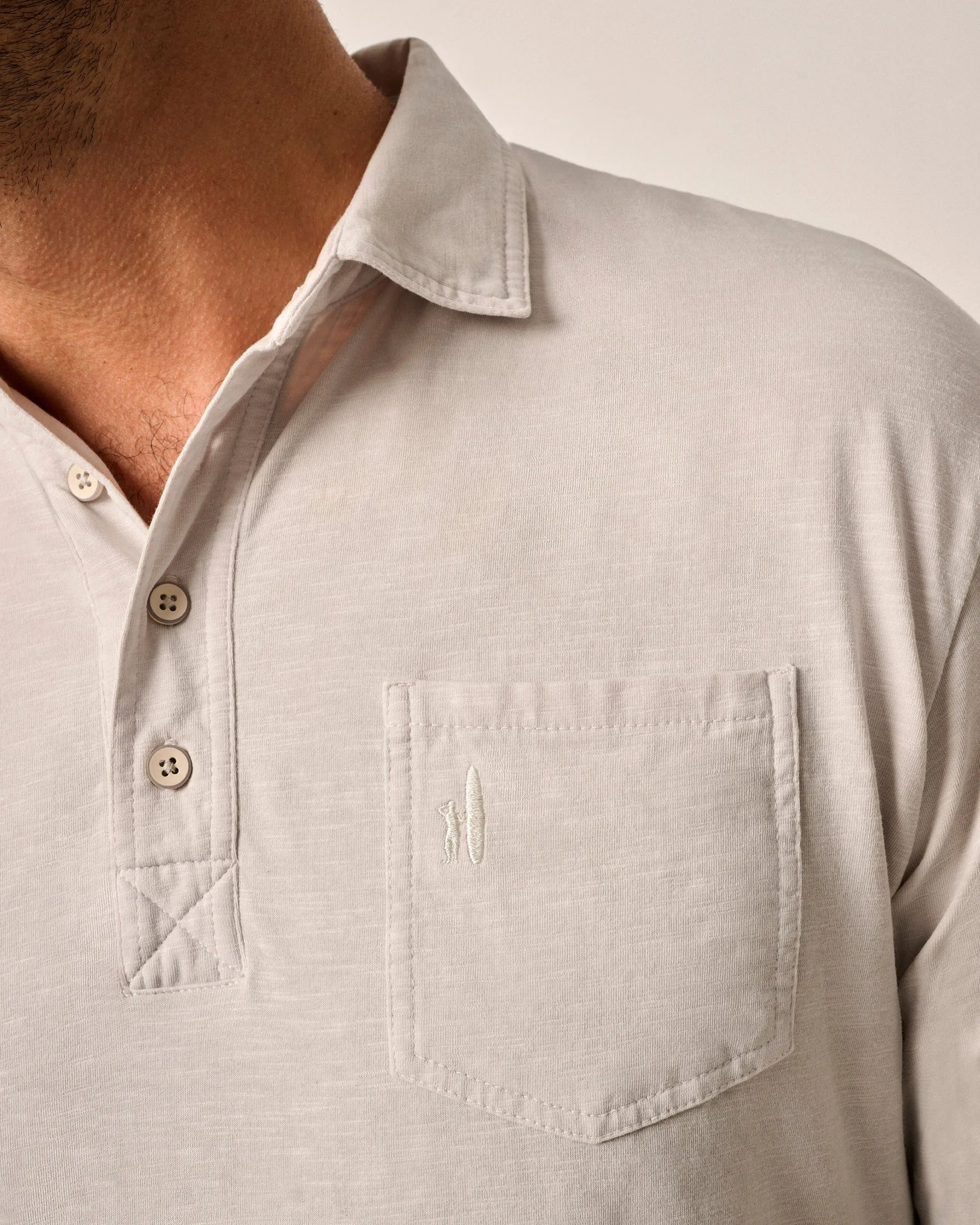 Original 4-Button Polo - Coastal Wash