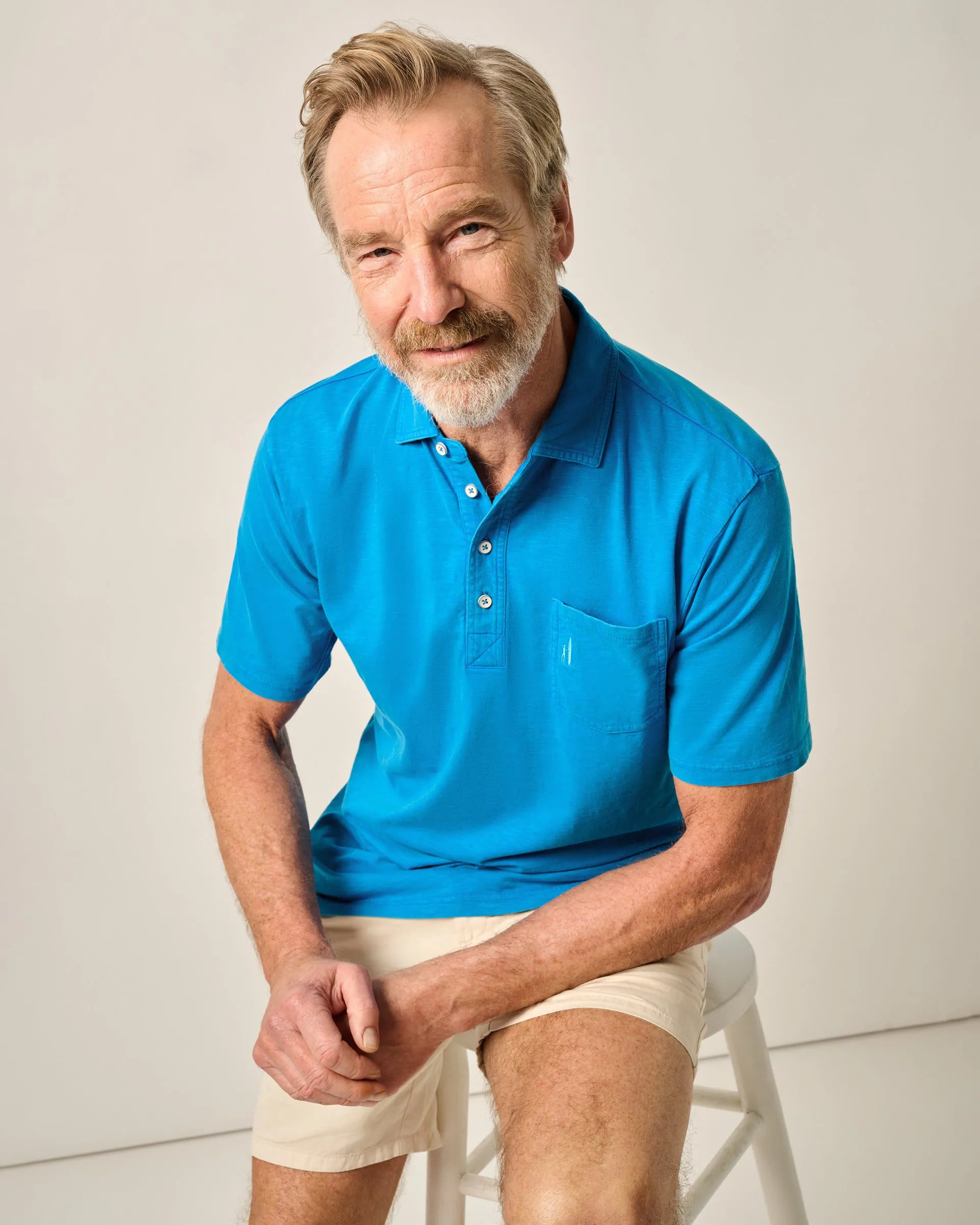 Original 4-Button Polo - Coastal Wash