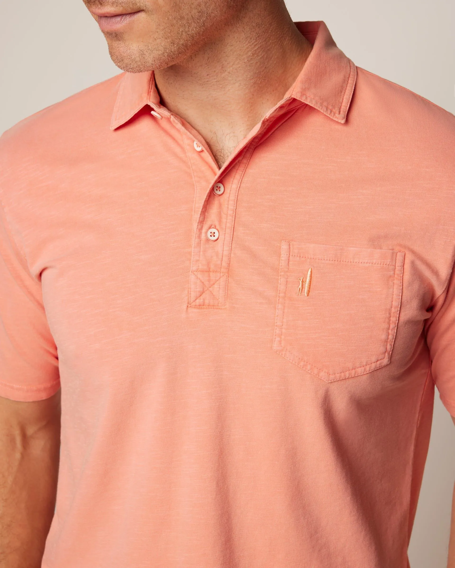 Original 4-Button Polo - Coastal Wash