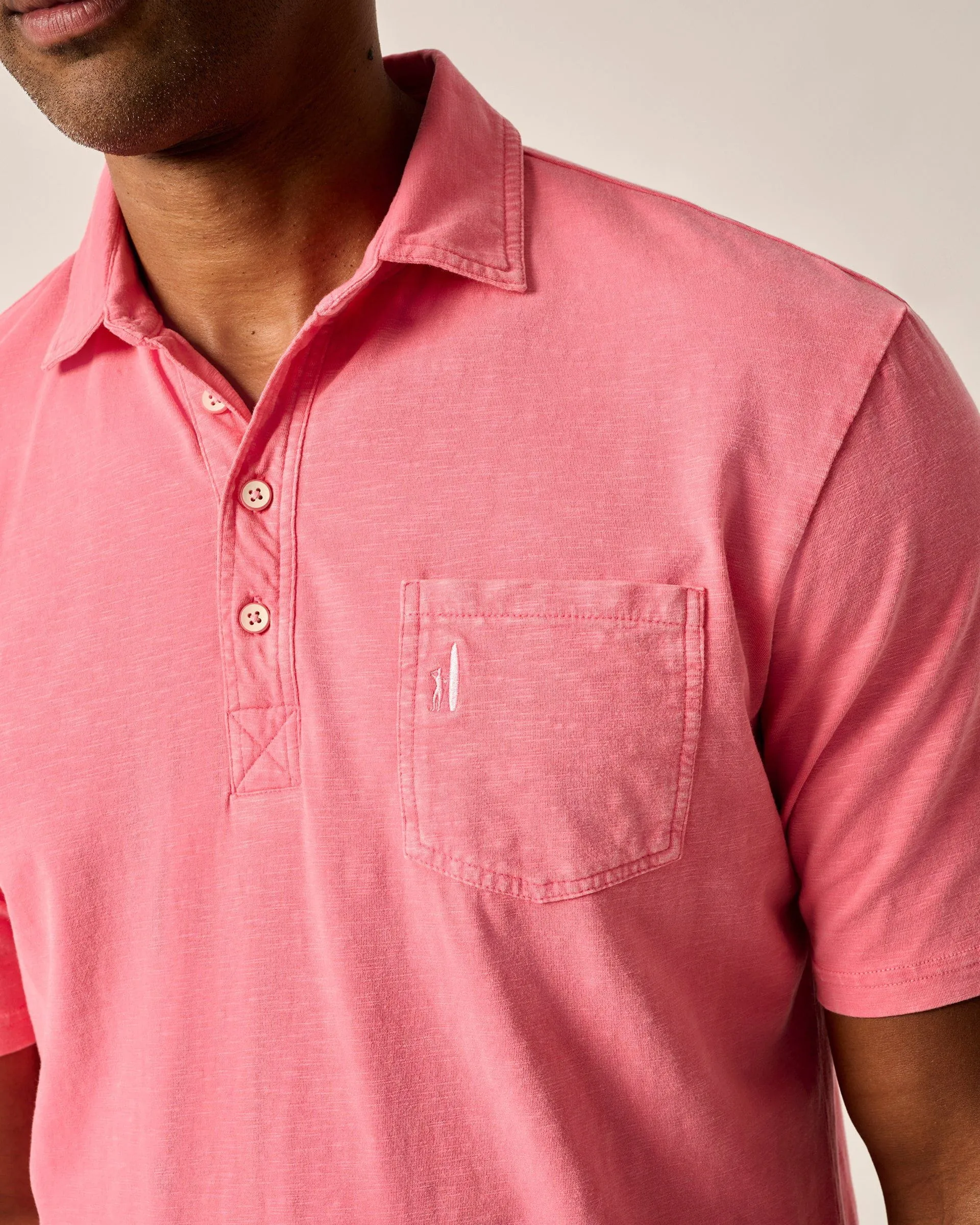 Original 4-Button Polo - Coastal Wash