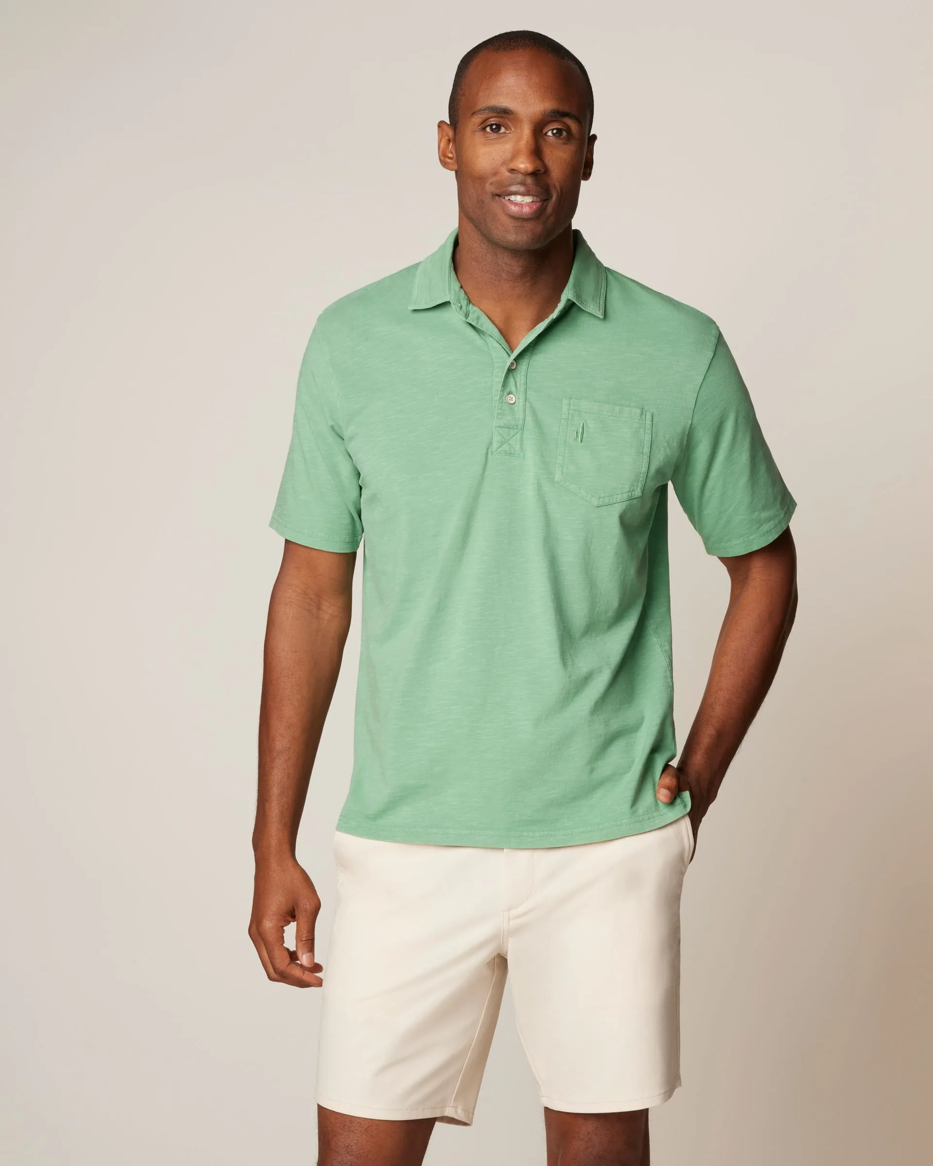 Original 4-Button Polo - Coastal Wash