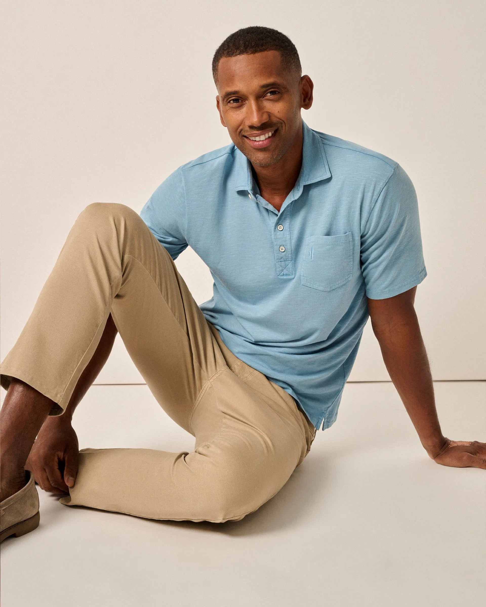 Original 4-Button Polo - Coastal Wash