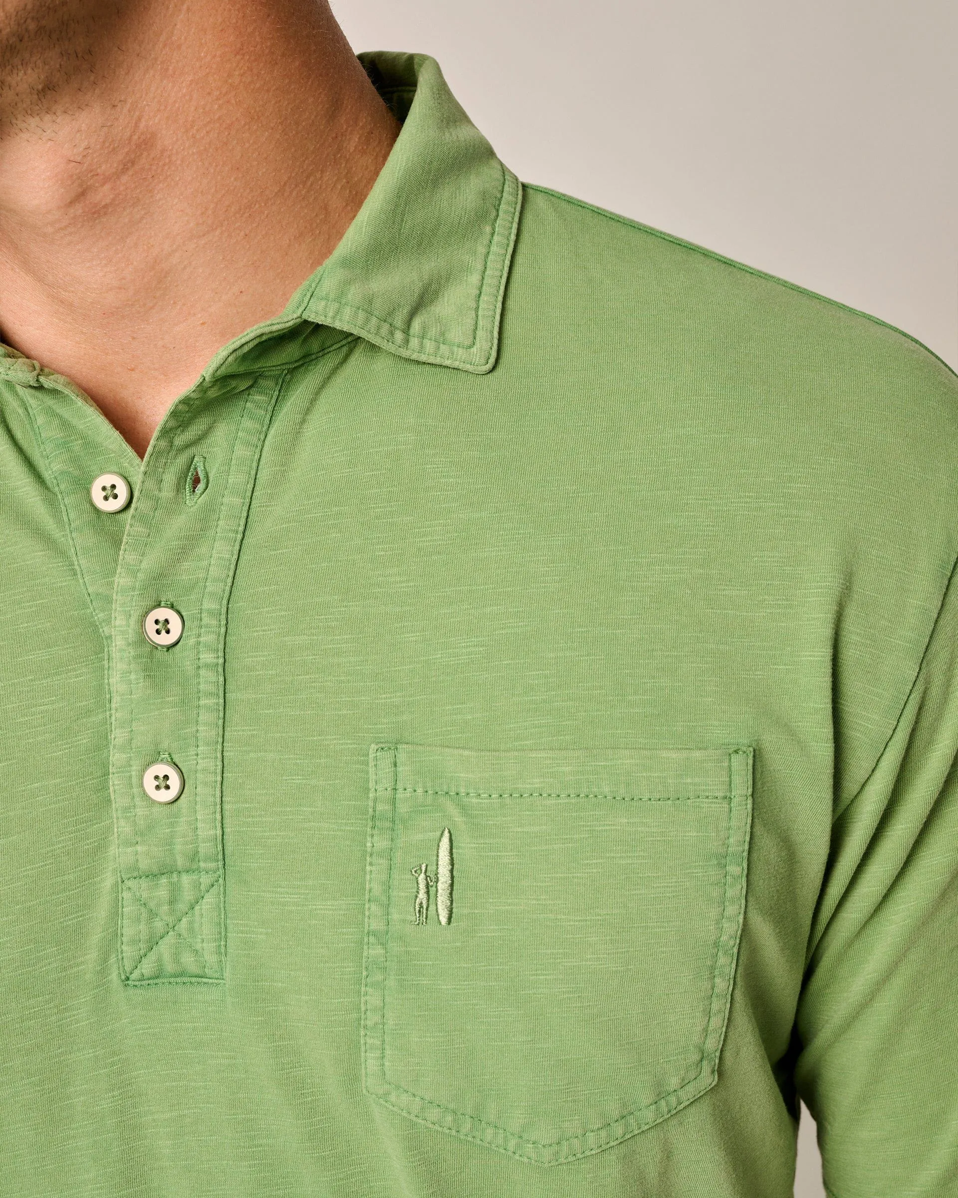 Original 4-Button Polo - Coastal Wash
