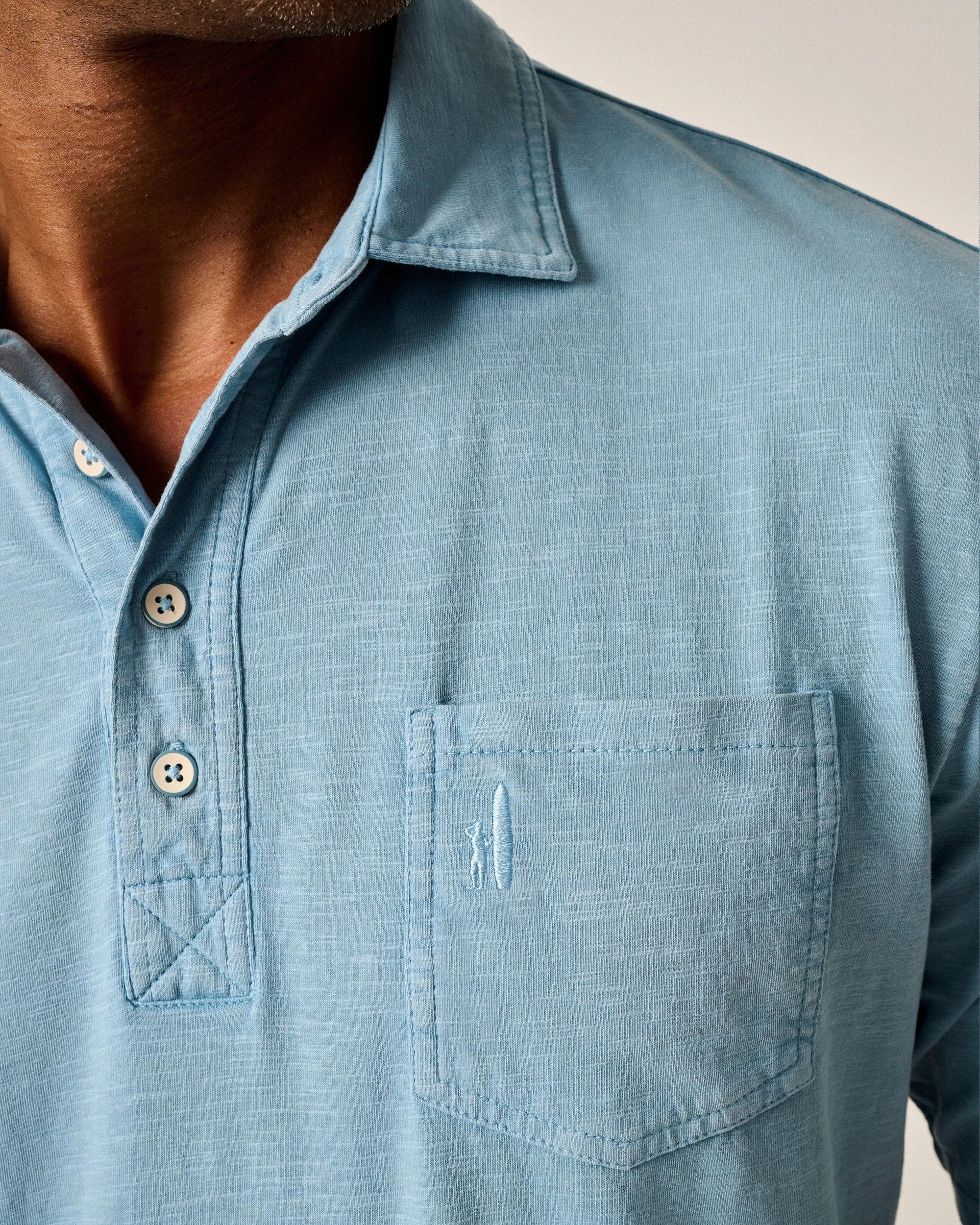 Original 4-Button Polo - Coastal Wash