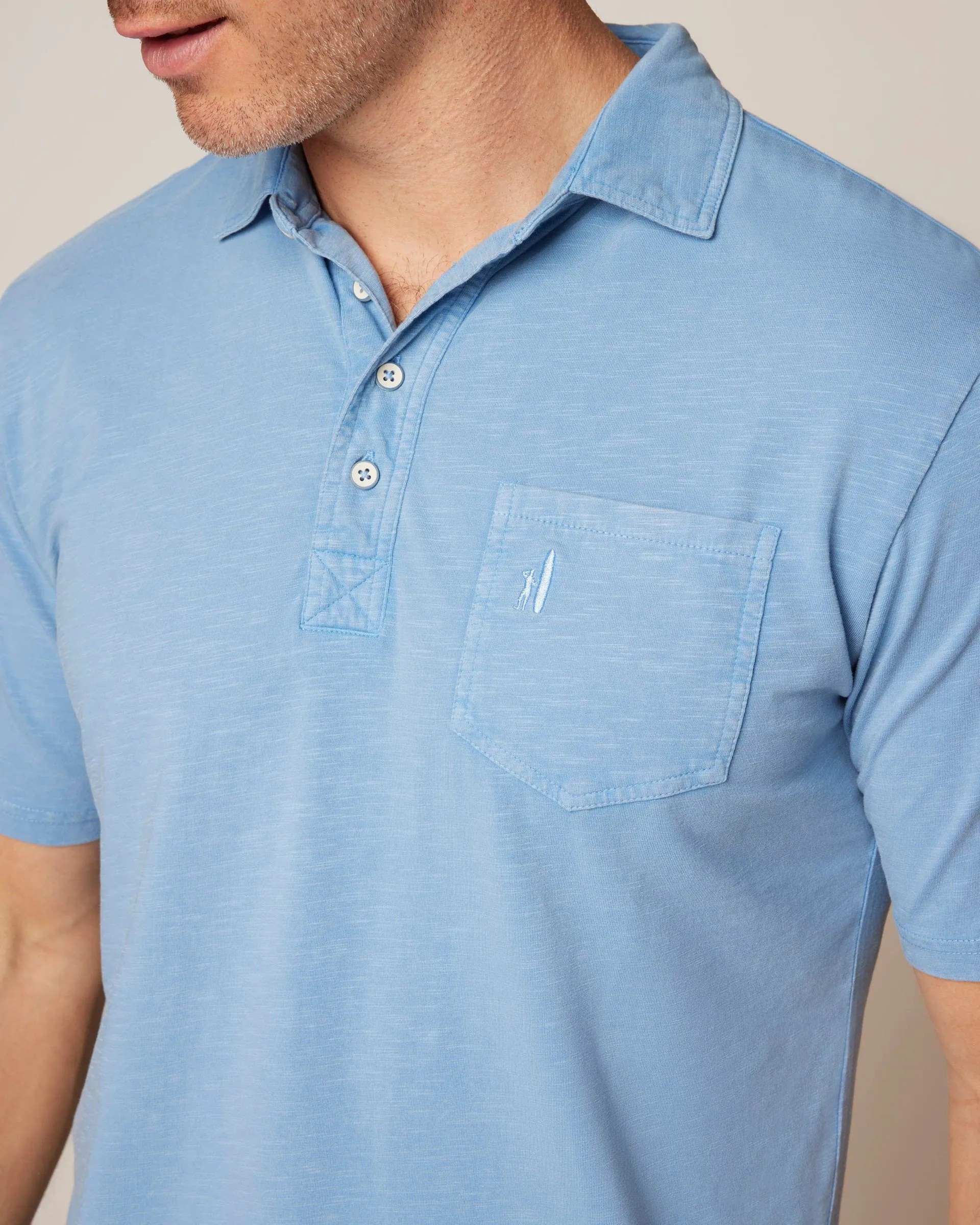 Original 4-Button Polo - Coastal Wash