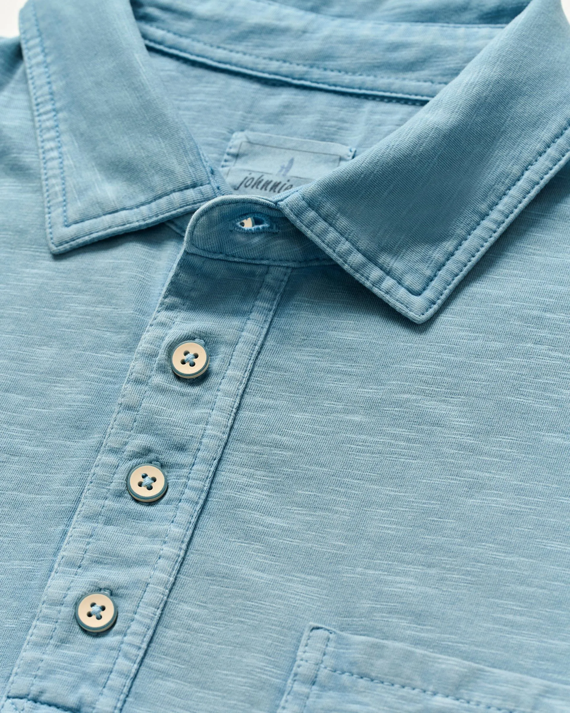 Original 4-Button Polo - Coastal Wash