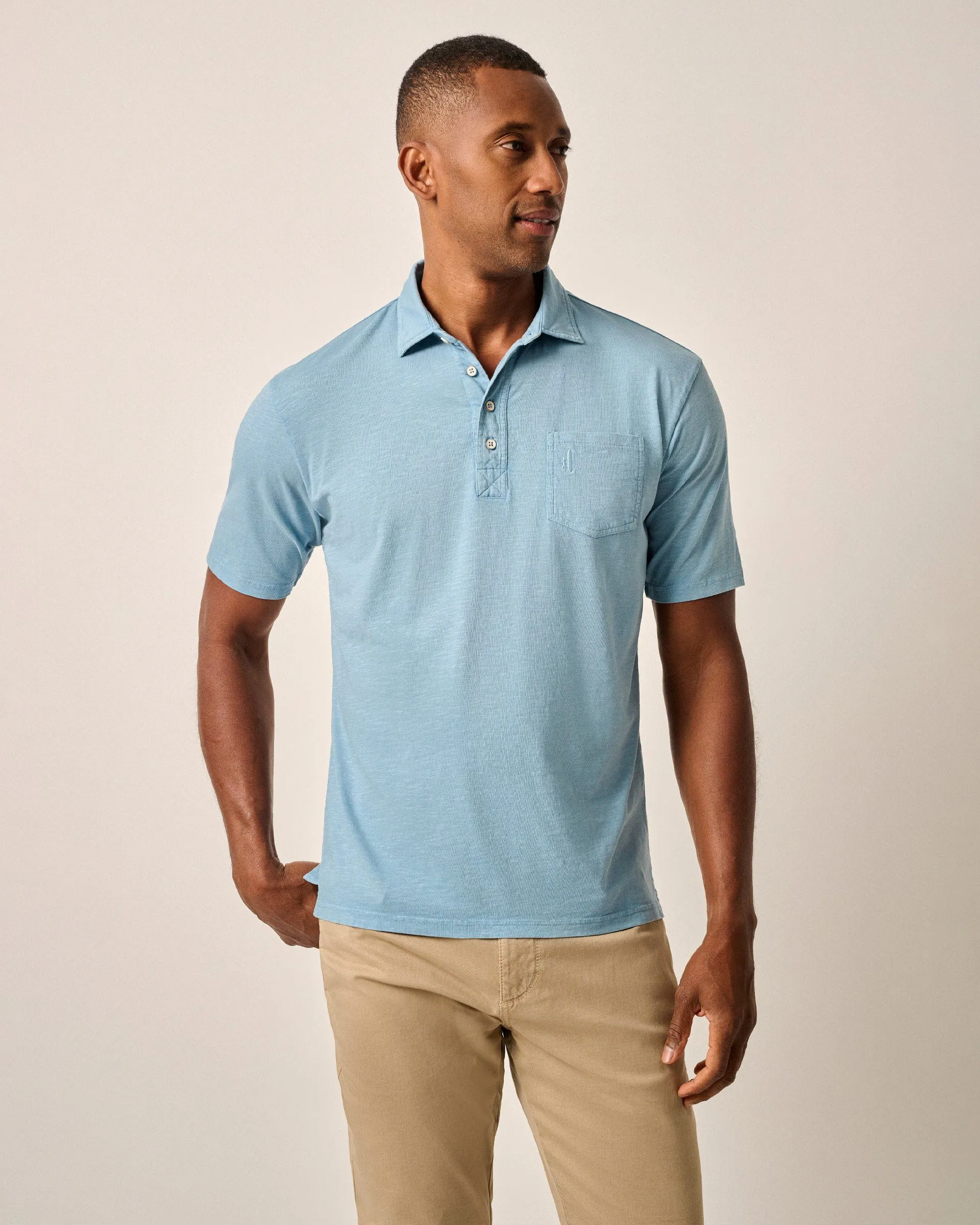 Original 4-Button Polo - Coastal Wash