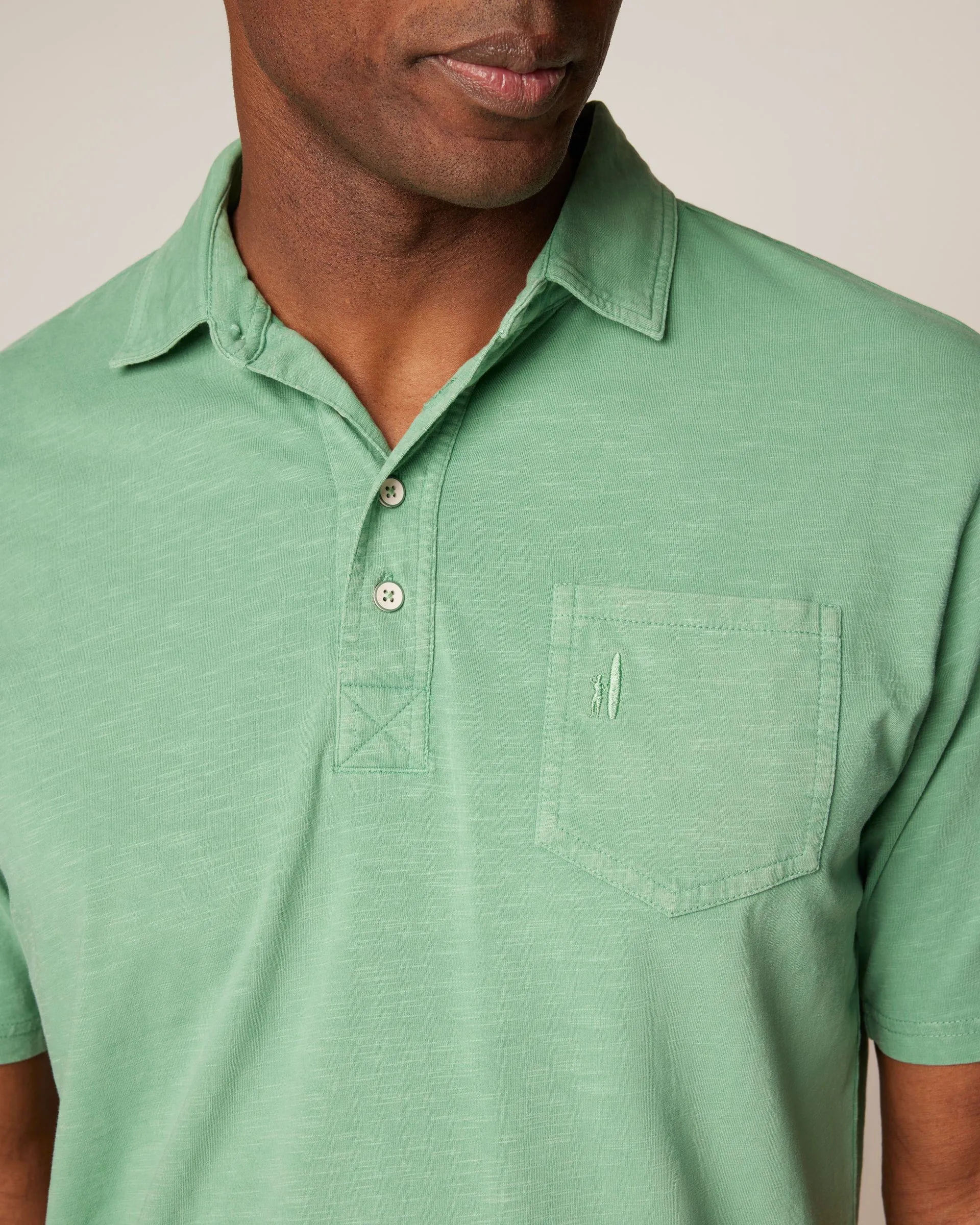 Original 4-Button Polo - Coastal Wash