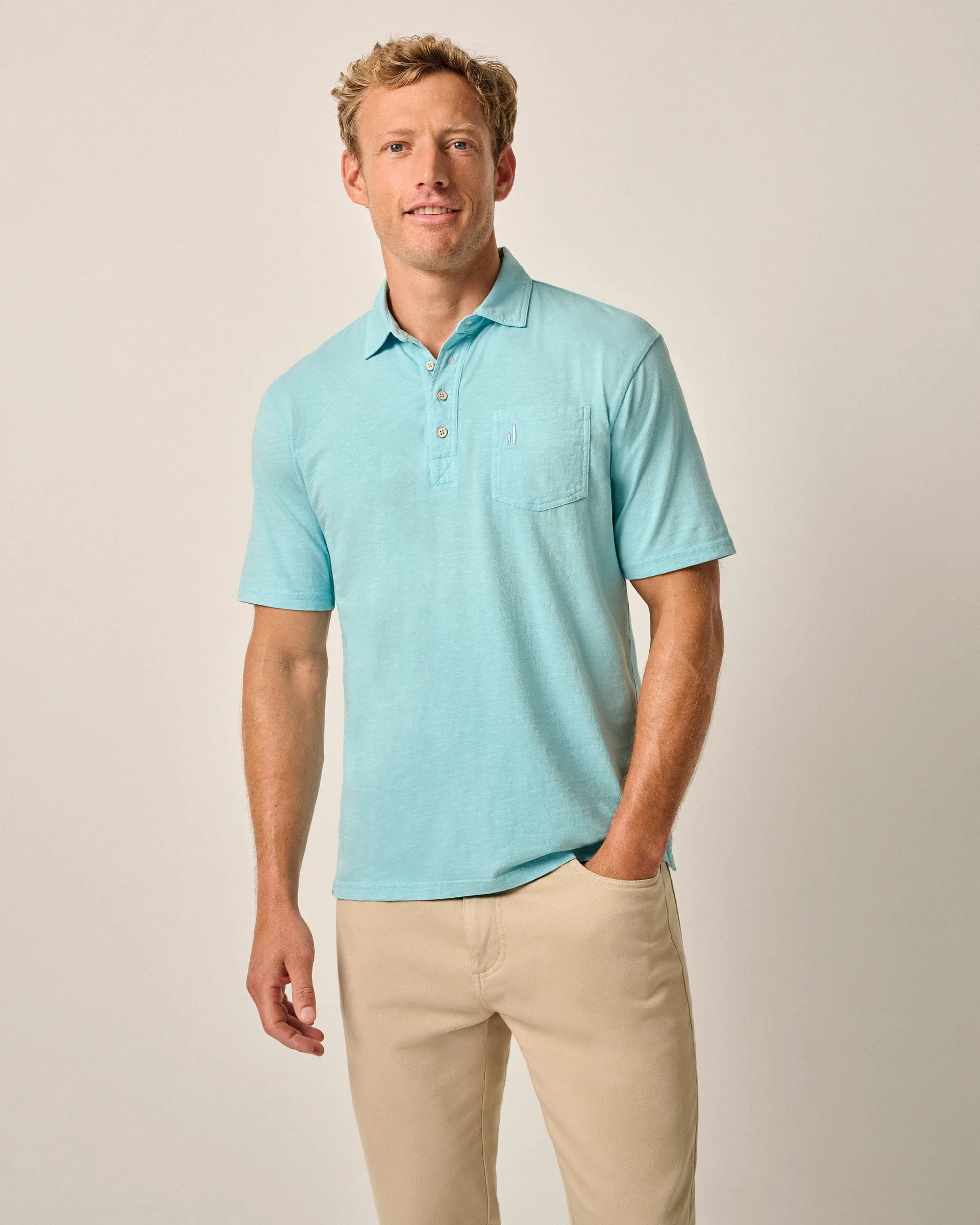 Original 4-Button Polo - Coastal Wash