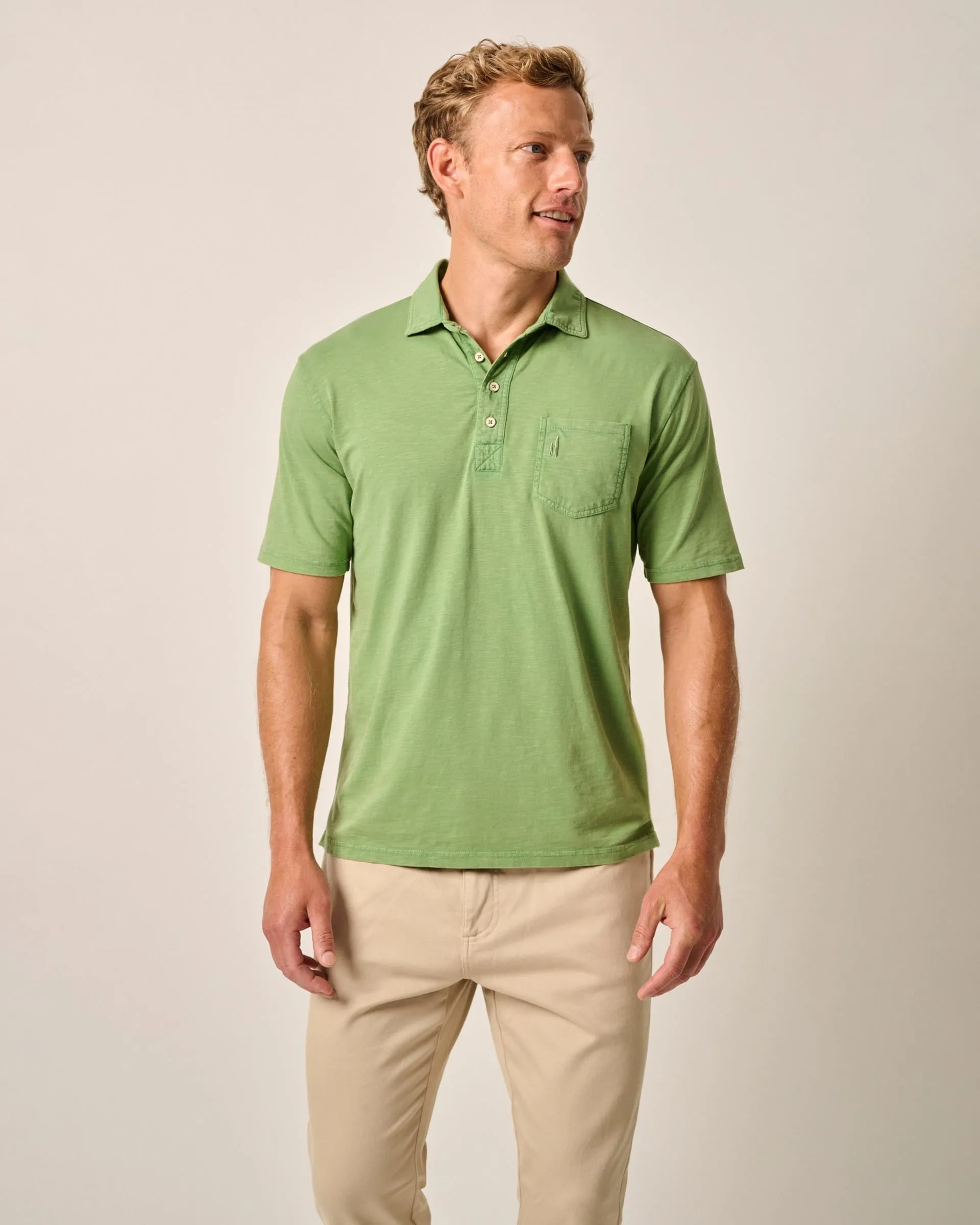 Original 4-Button Polo - Coastal Wash
