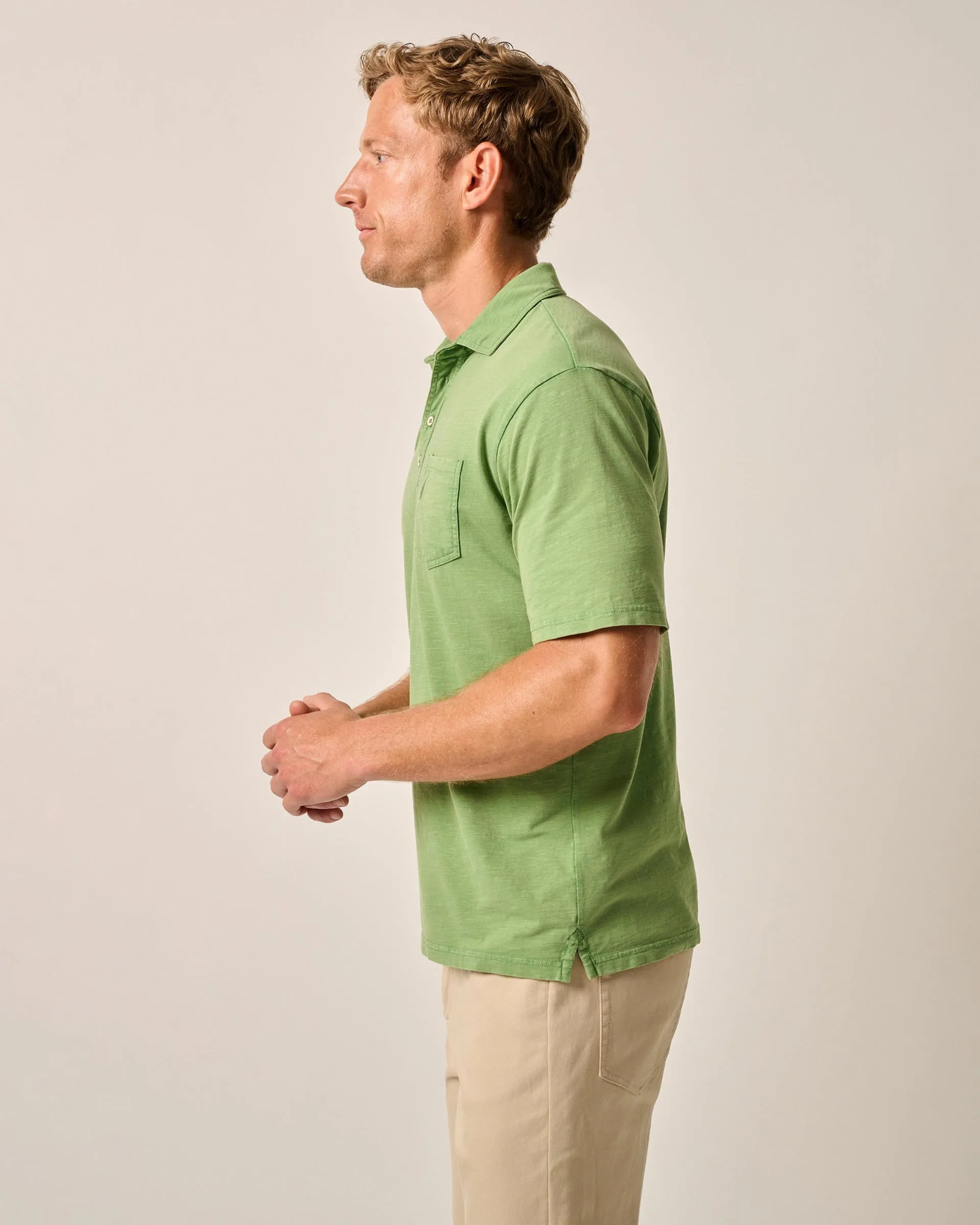 Original 4-Button Polo - Coastal Wash