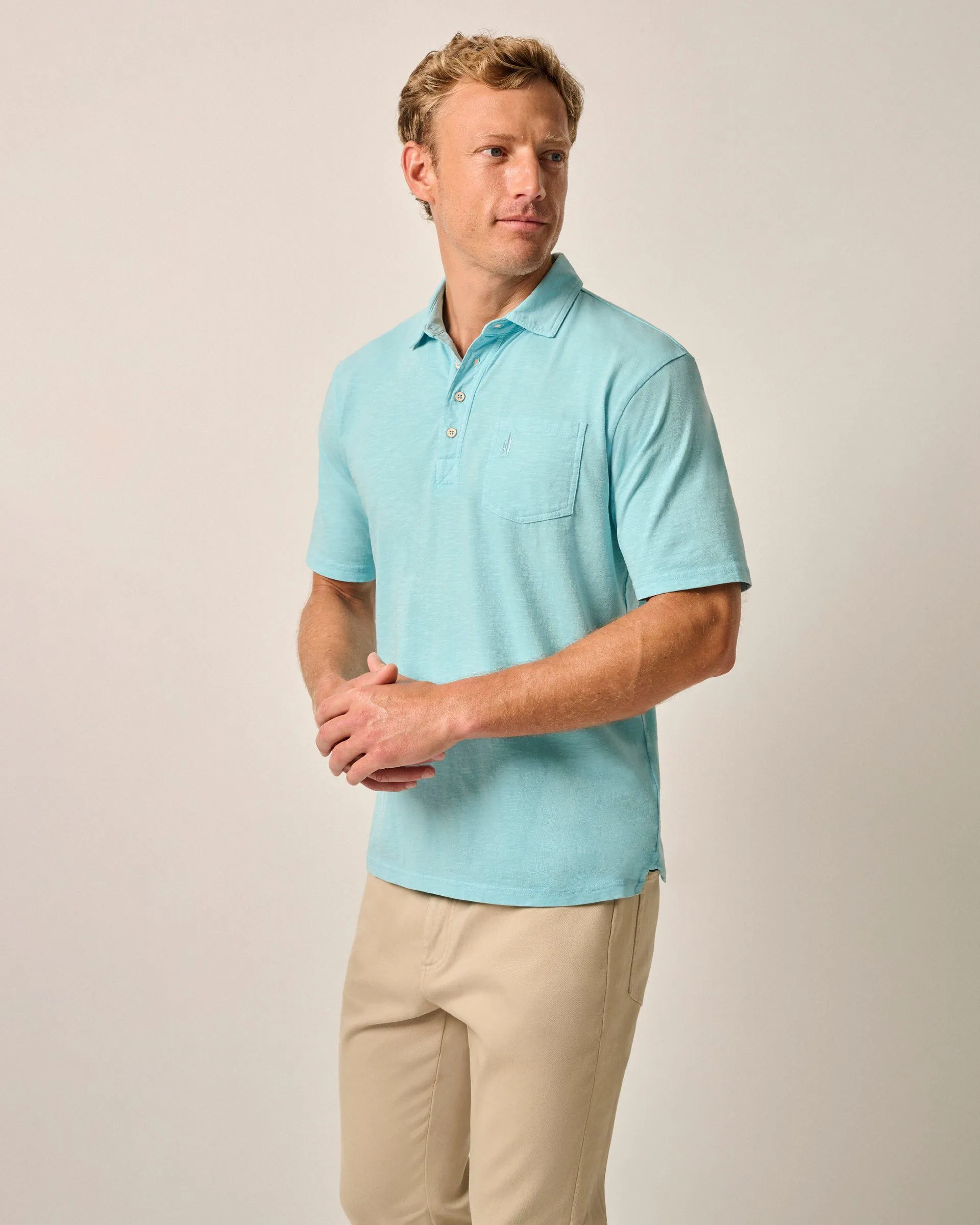 Original 4-Button Polo - Coastal Wash