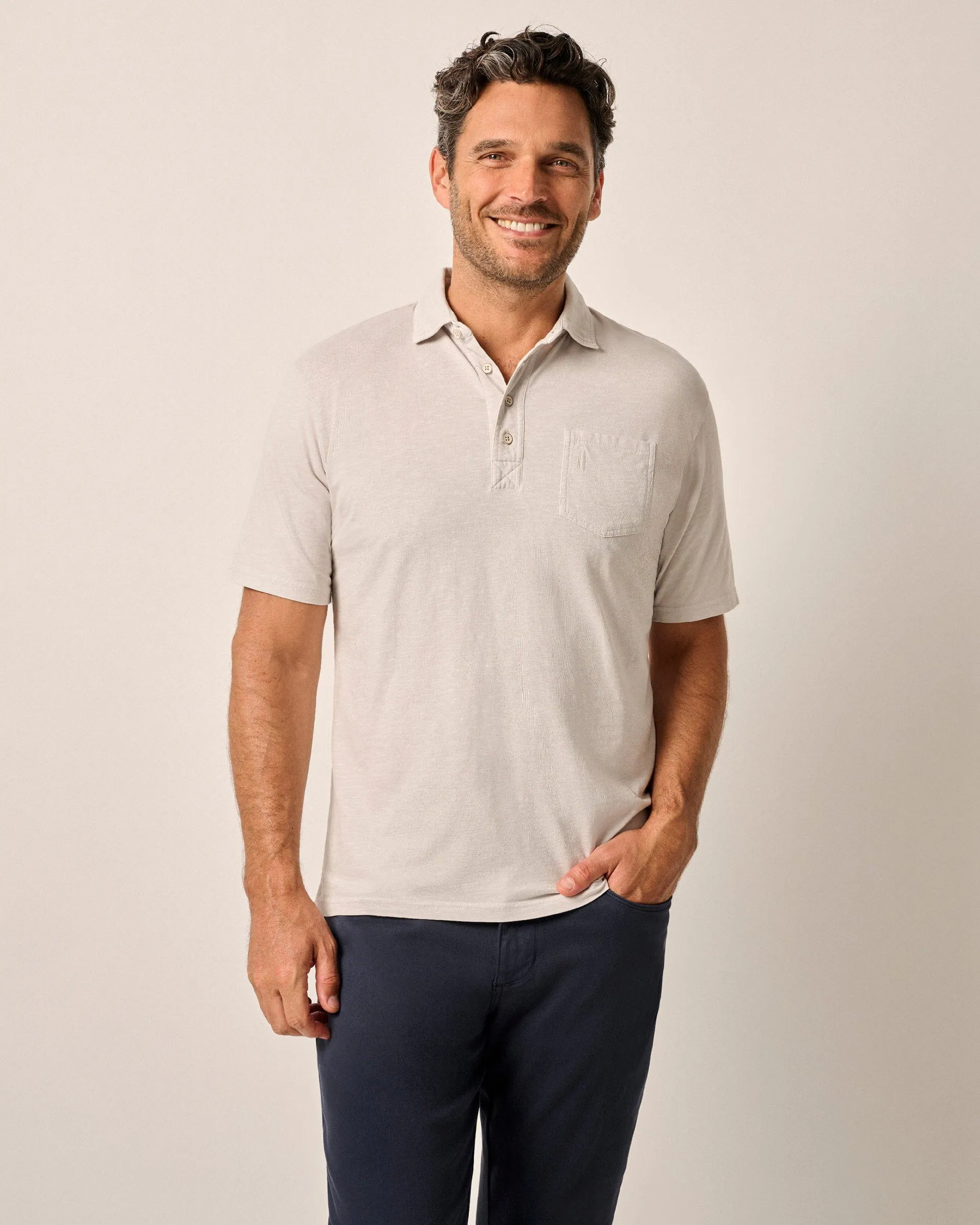 Original 4-Button Polo - Coastal Wash