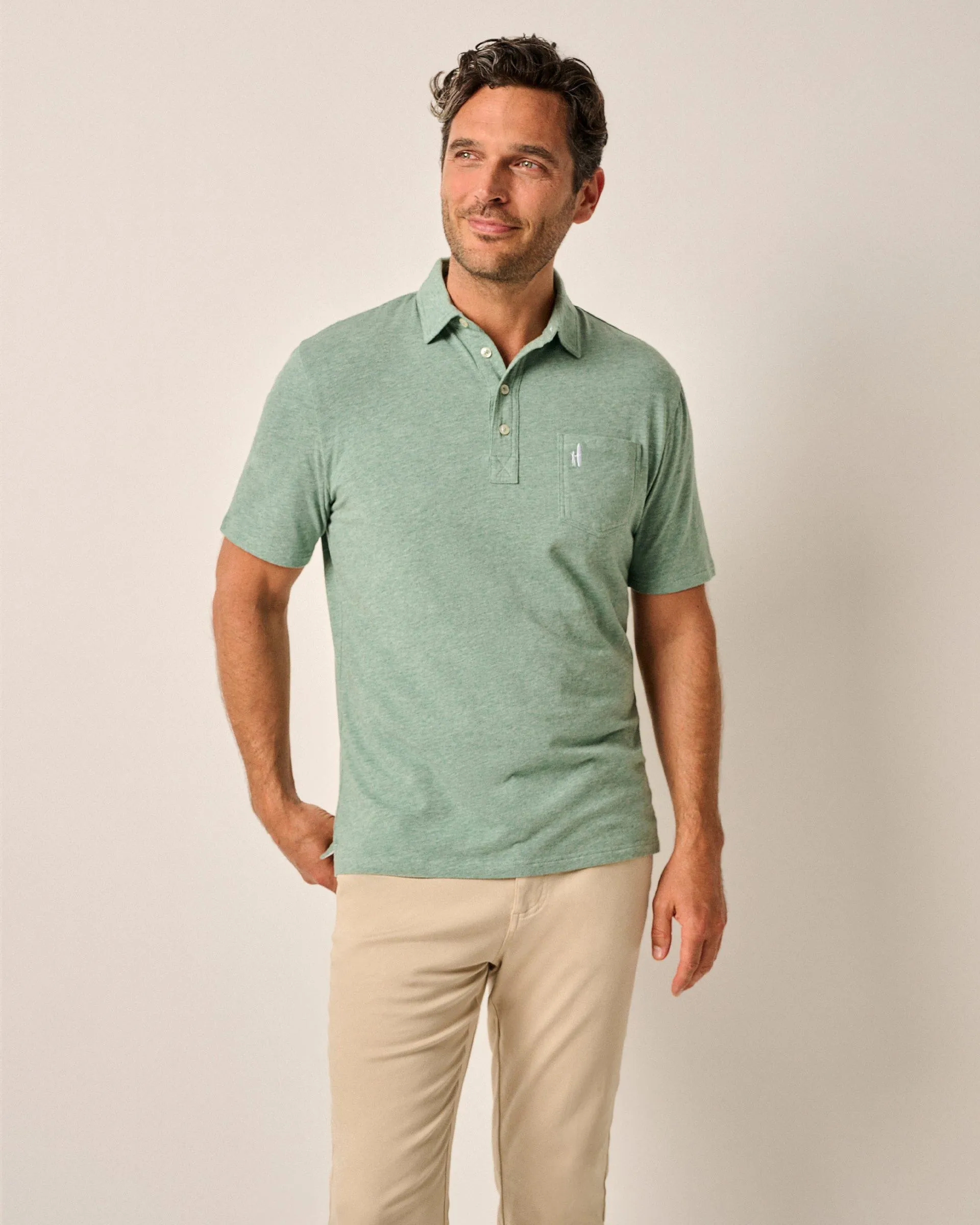 Original 4-Button Polo - Heathered 2.0