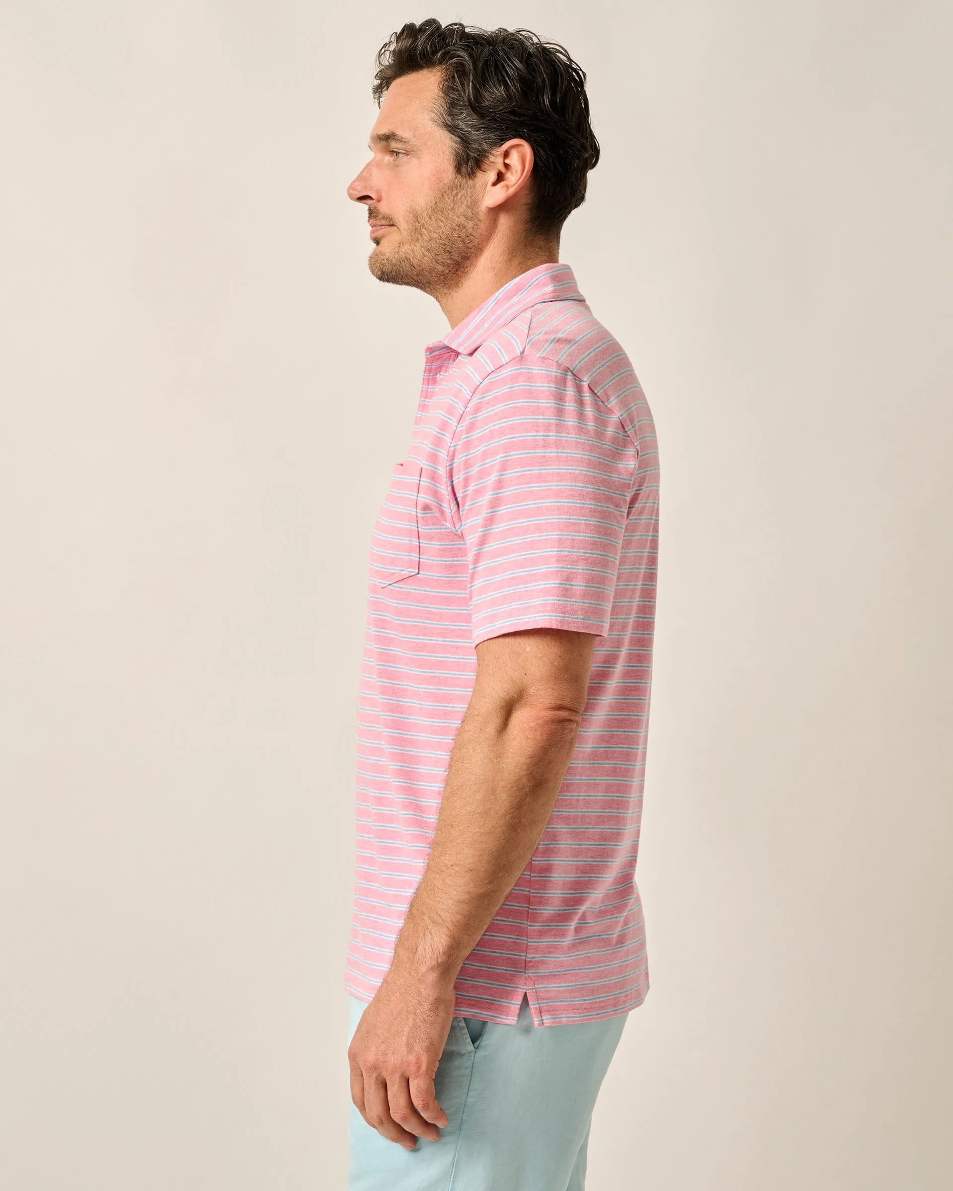 Original 4-Button Polo - Matthis Stripe