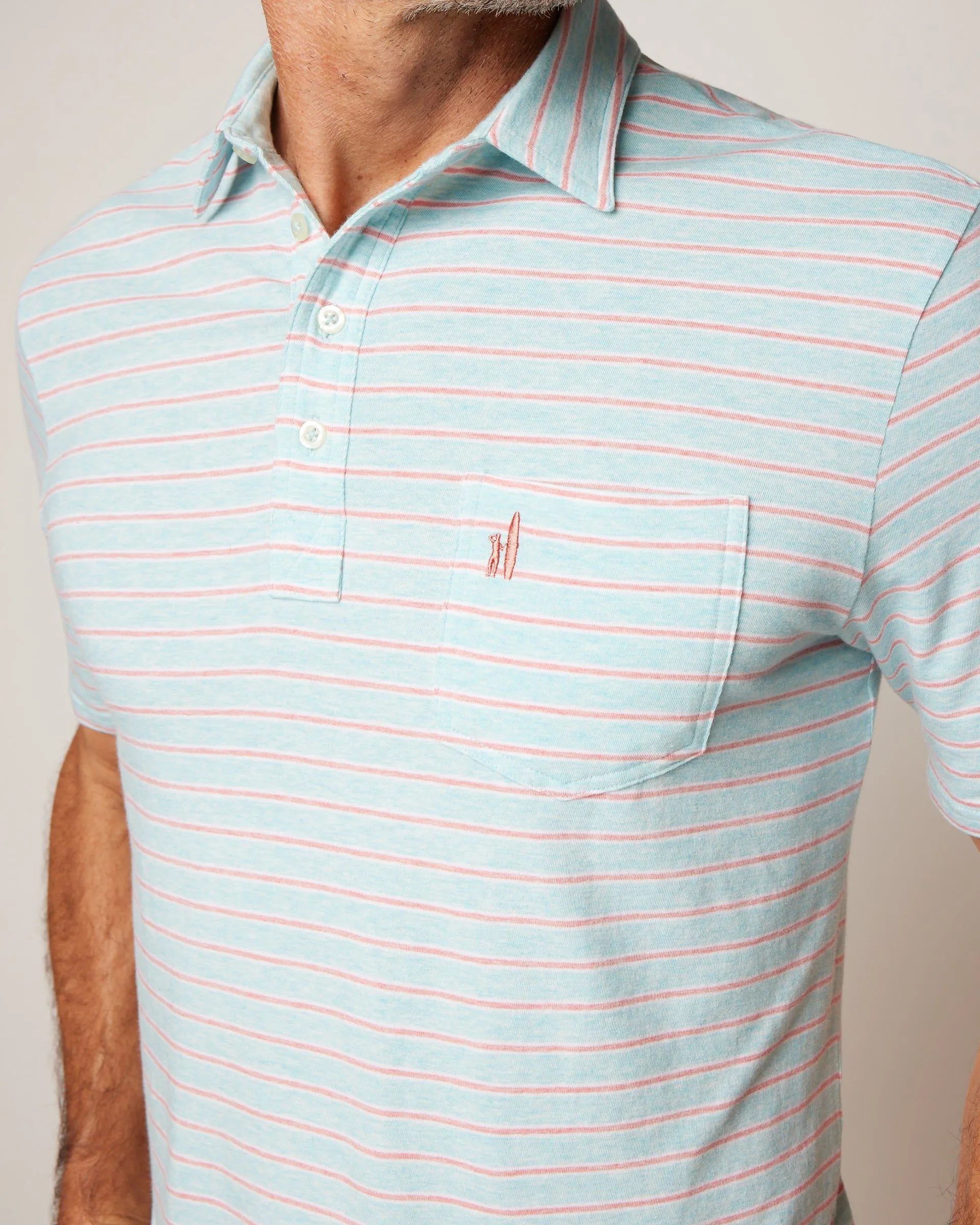 Original 4-Button Polo - Matthis Stripe