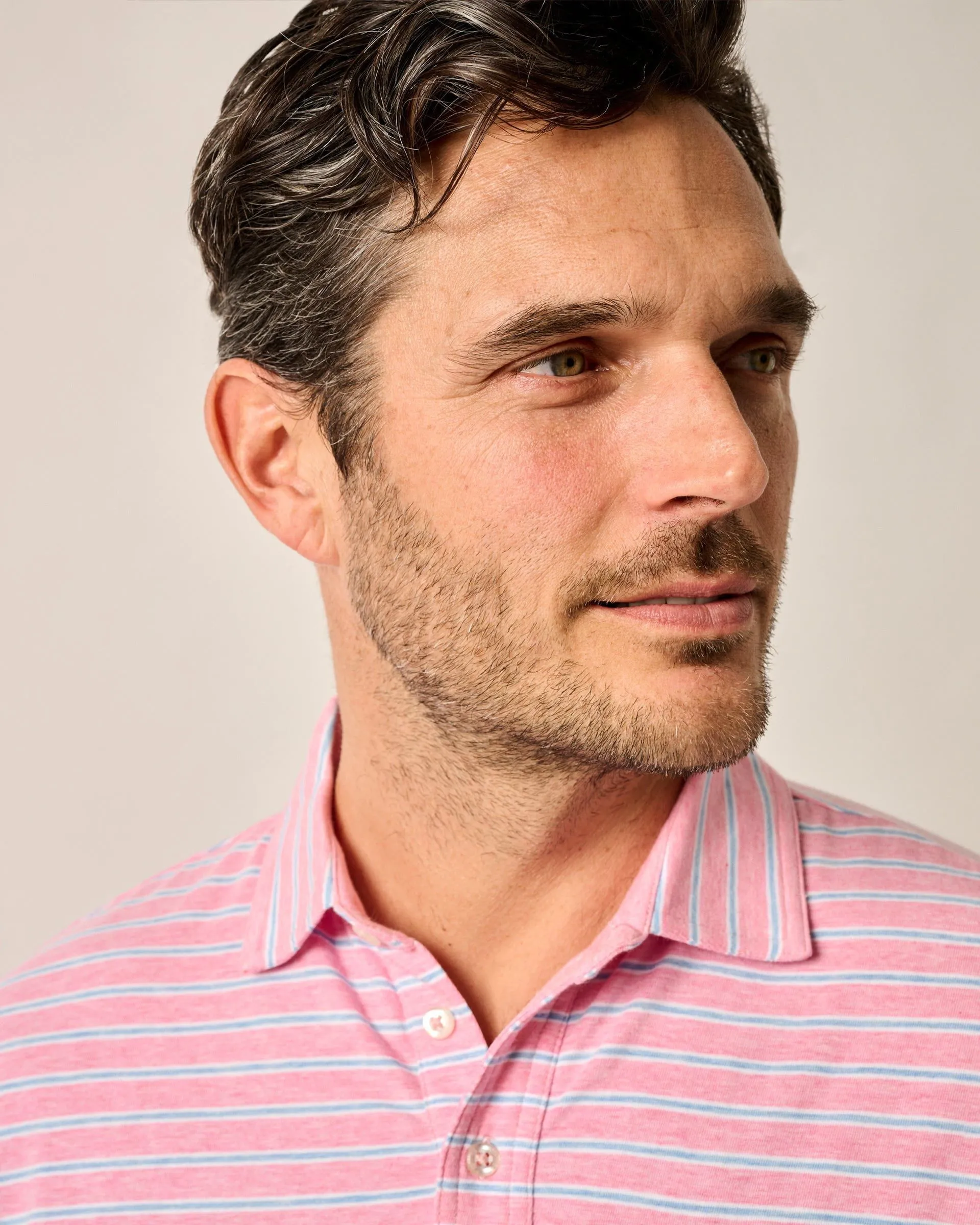 Original 4-Button Polo - Matthis Stripe