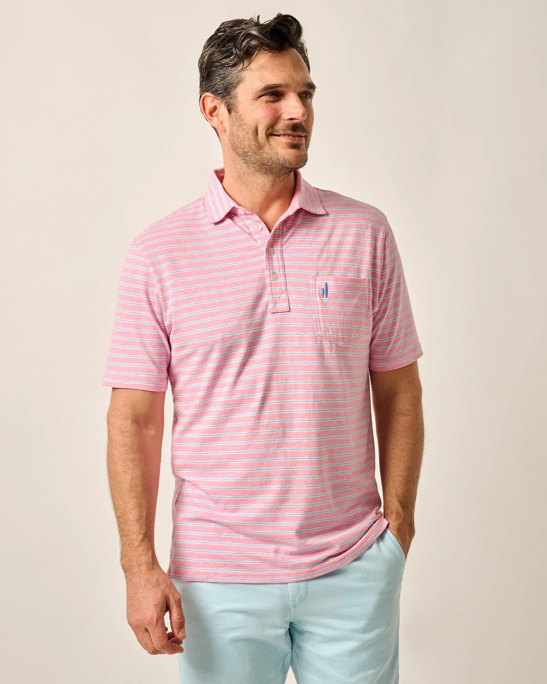 Original 4-Button Polo - Matthis Stripe