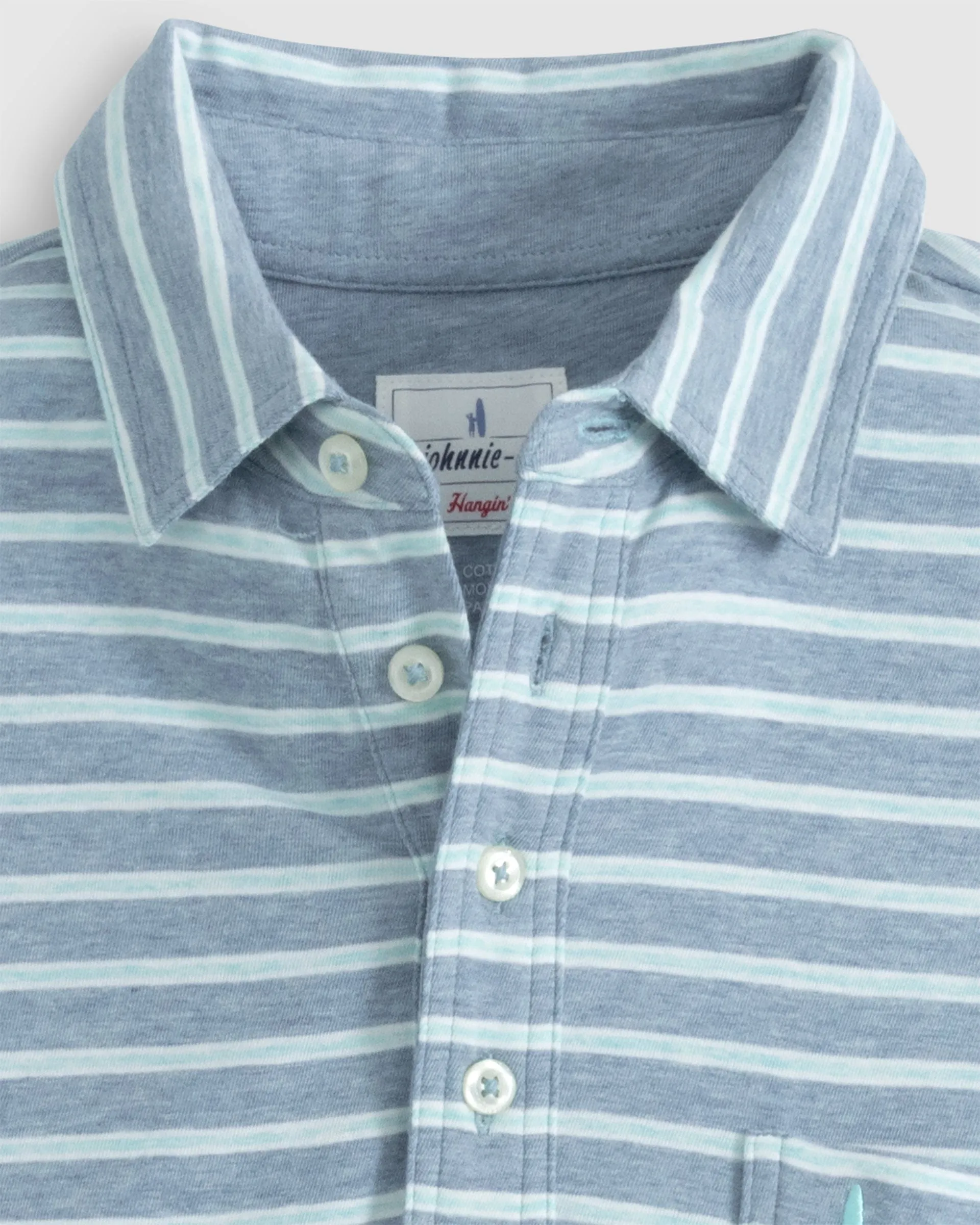 Original 4-Button Polo - Matthis Stripe