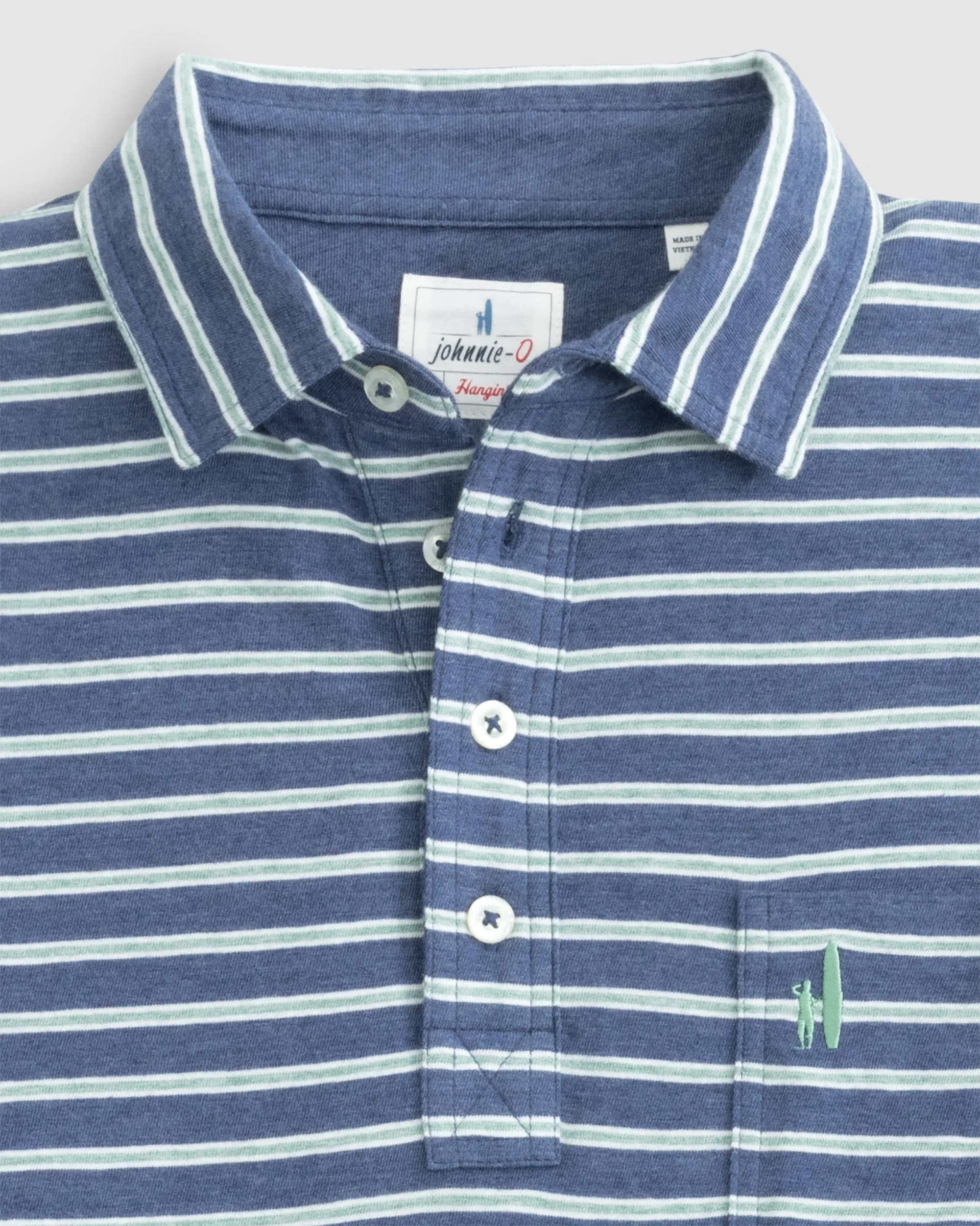 Original 4-Button Polo - Matthis Stripe