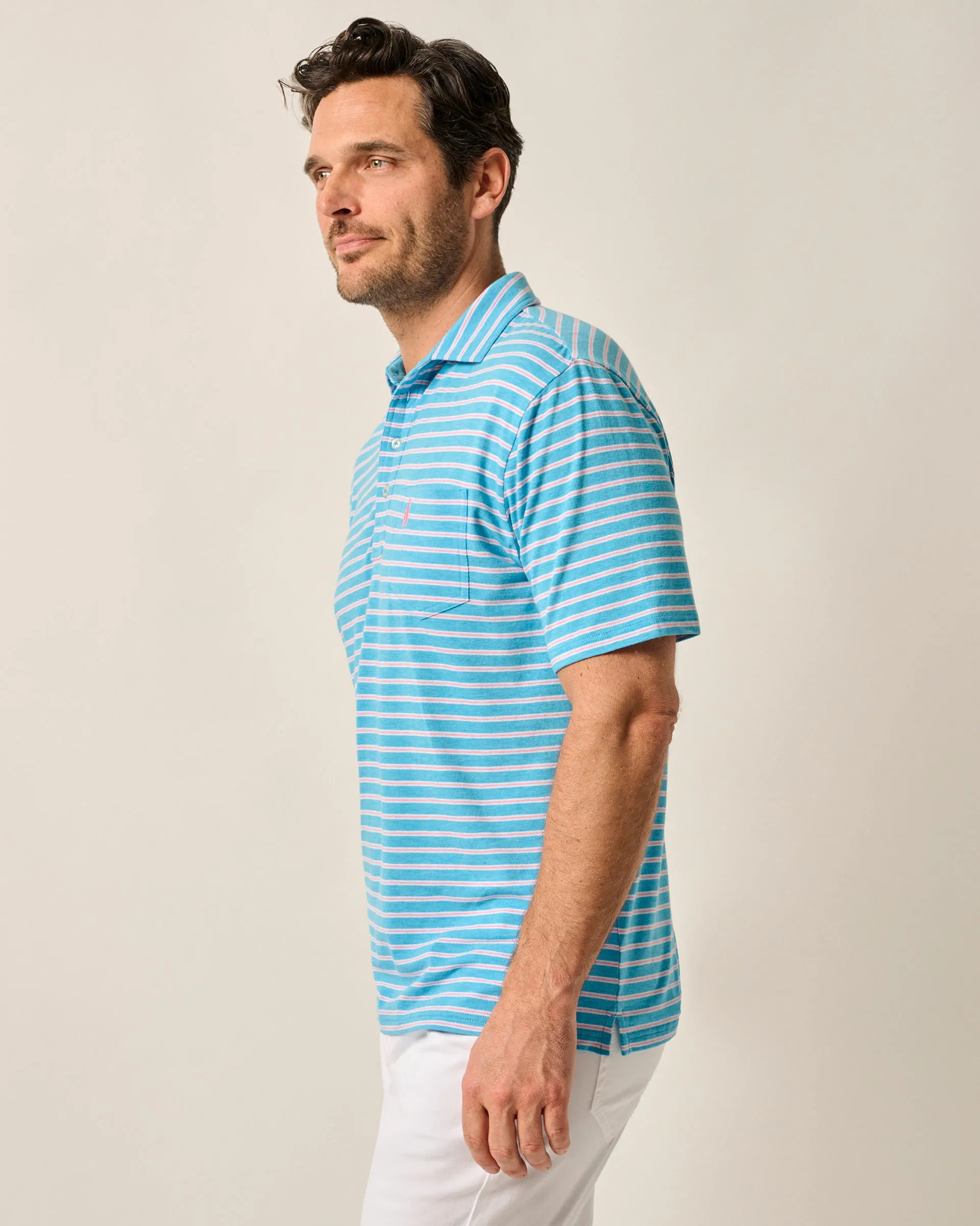 Original 4-Button Polo - Matthis Stripe